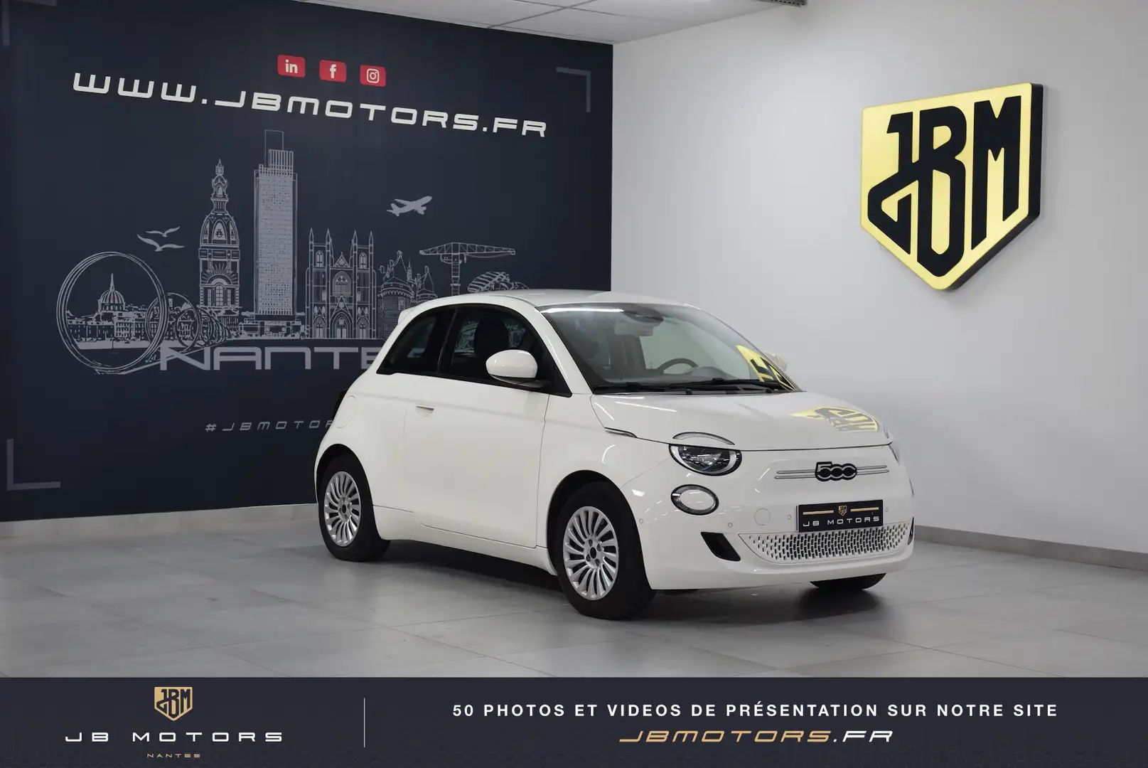 Fiat 500e SOH 95% 500 e 118 ch Nouvelle 500 Blanc - 1