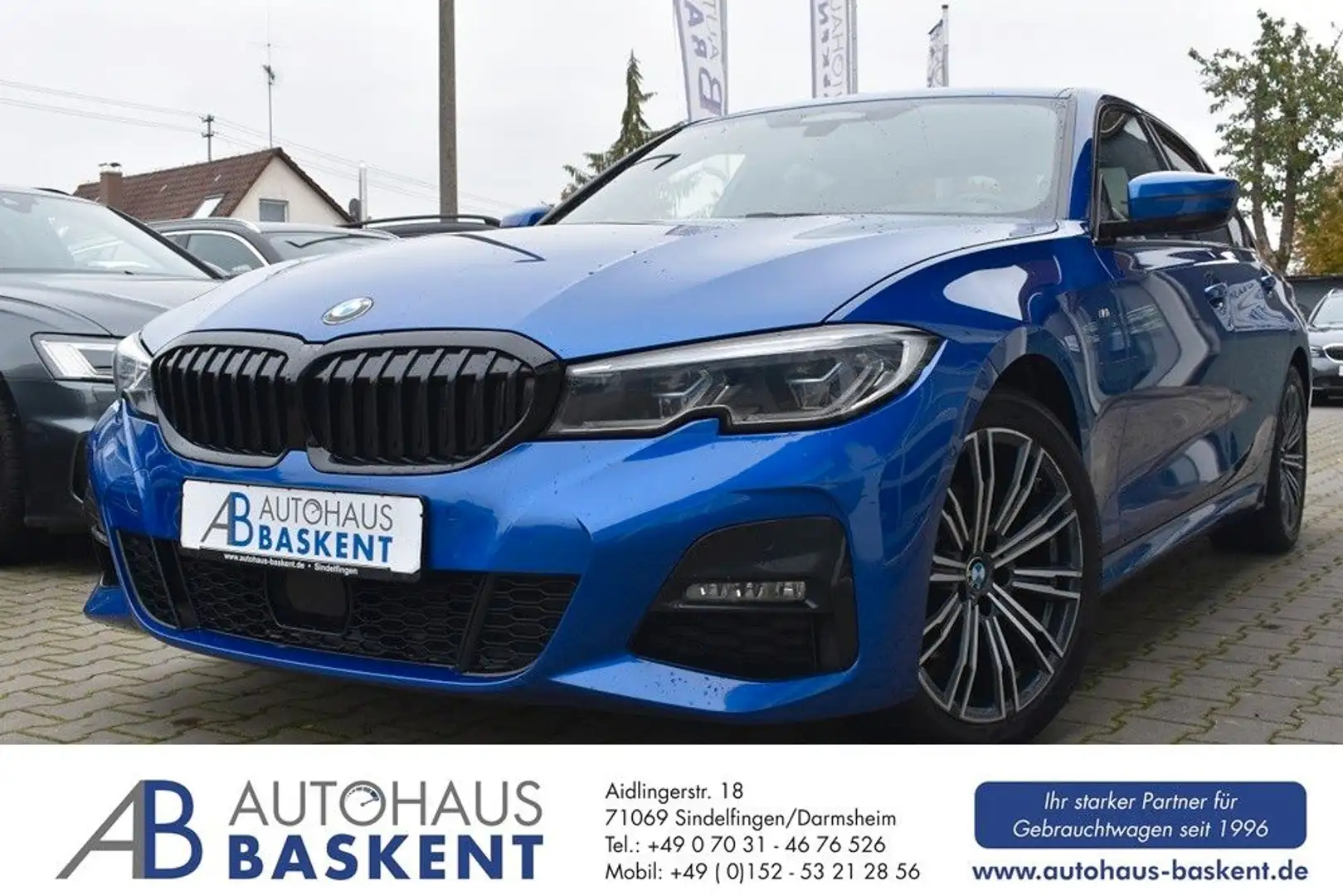 BMW 320 d M SPORT*HEAD-UP*AHK*KEYLESS*H&K*LASER* Bleu - 1