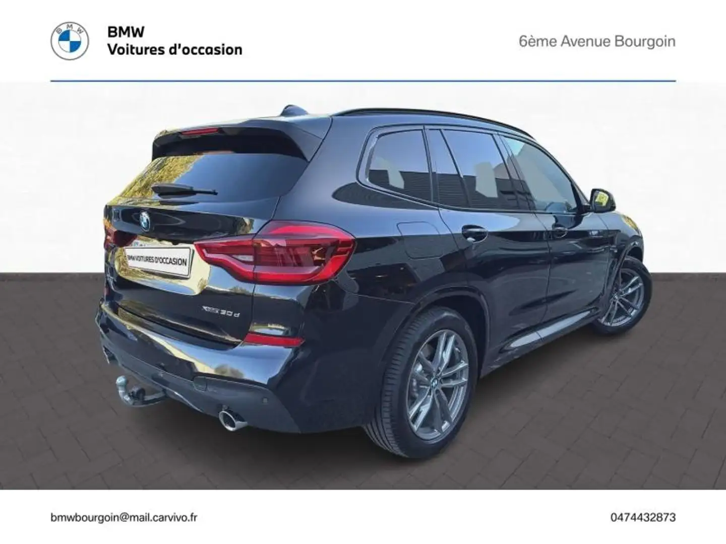 BMW X3 xDrive30d 286ch M Sport Noir - 2