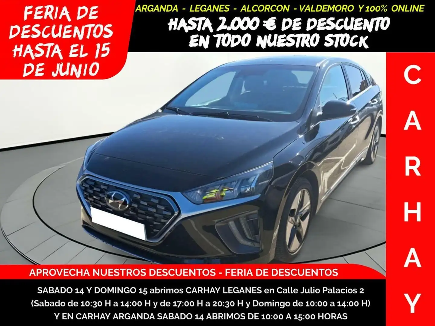Hyundai IONIQ TECNO HYBRID 1.6 GDI 105CV AT6 E6DT Negro - 1