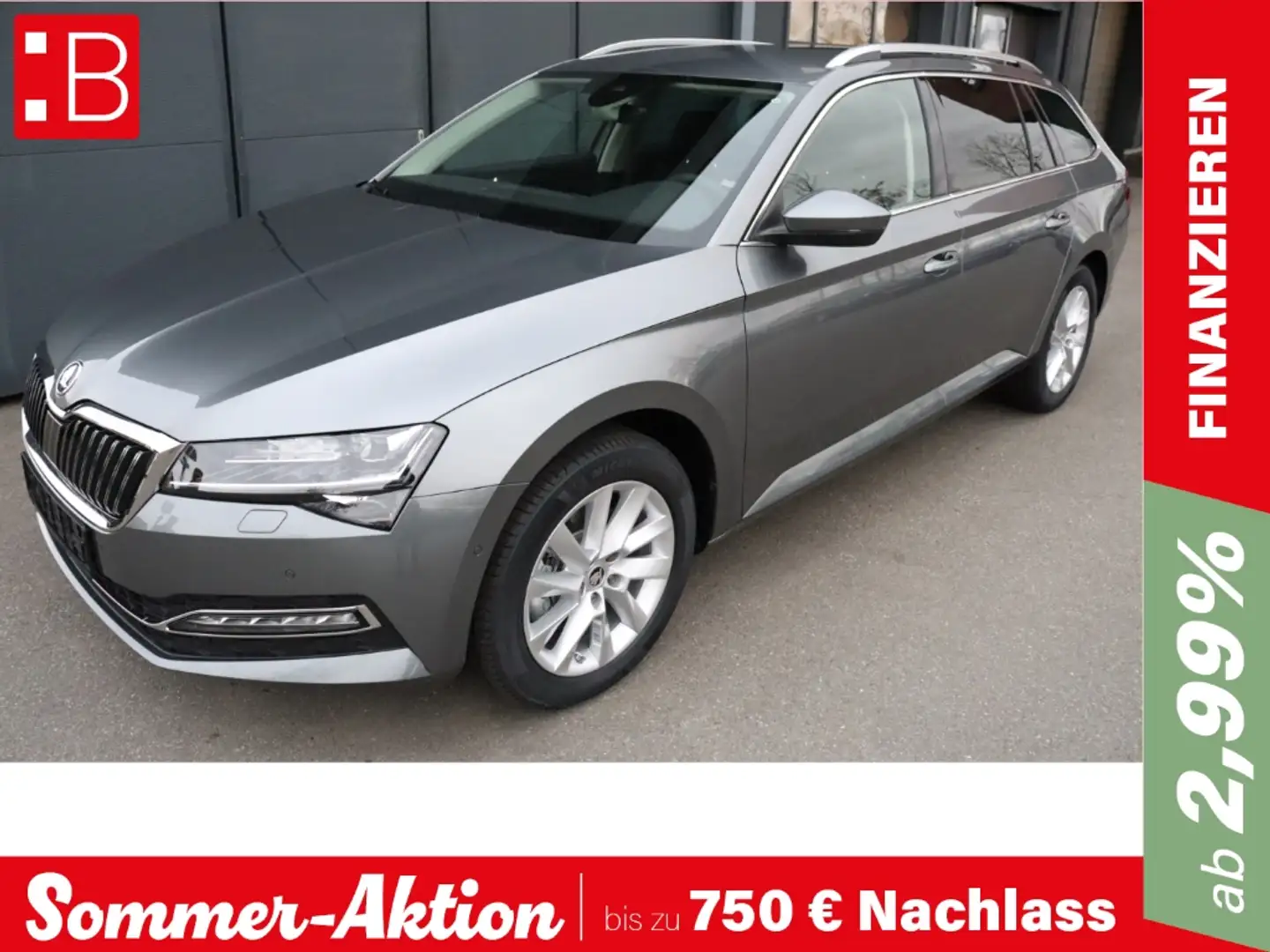 Skoda Superb Combi 2.0 TDI DSG Style NAVI RFK MATRIX ACC SH Grau - 1