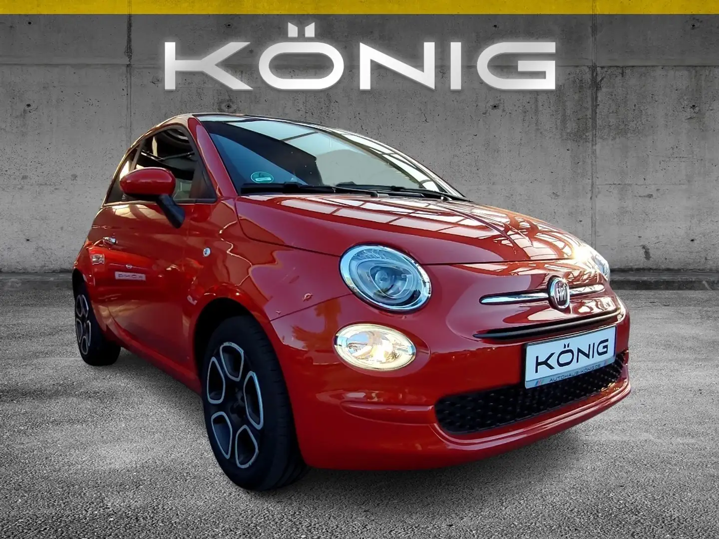 Fiat 500C Cabrio Club 1.0 Klima*Tempomat*CarPlay Rot - 2