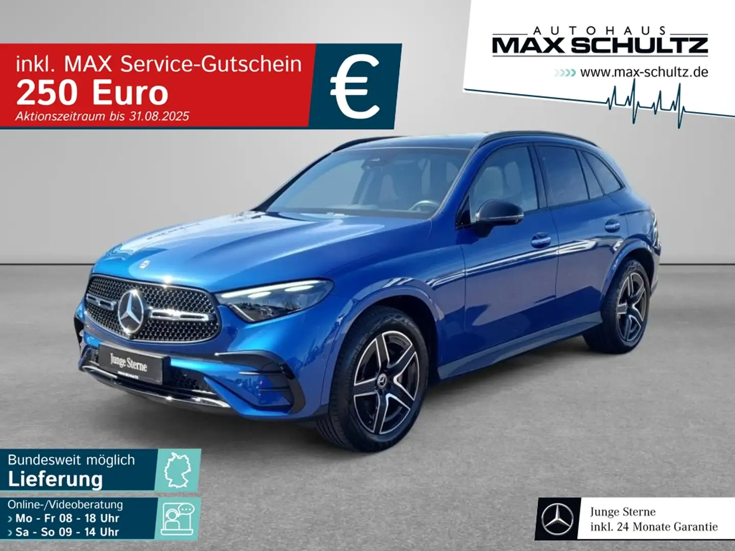 Mercedes-Benz GLC 300 d 4M AMG*NIGHT*AHK*PANO*BURMEST*MEMORY Bleu - 1