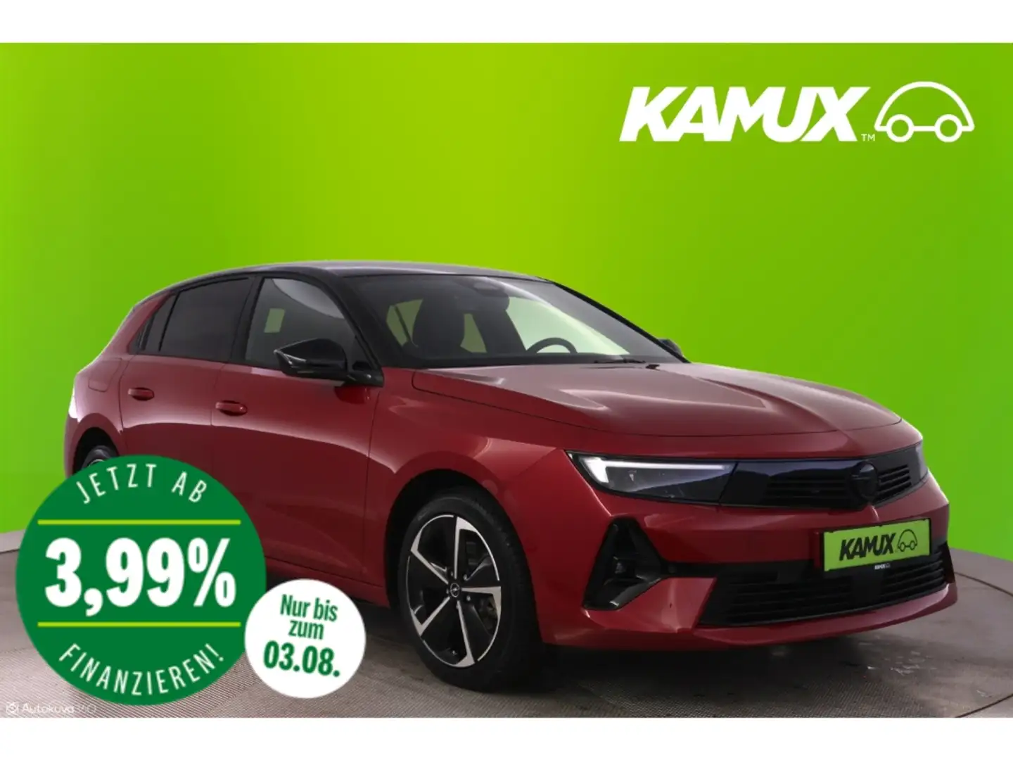 Opel Astra 1.2 T Aut.GS Line+LED+VIRTUAL+KAMERA Rosso - 1