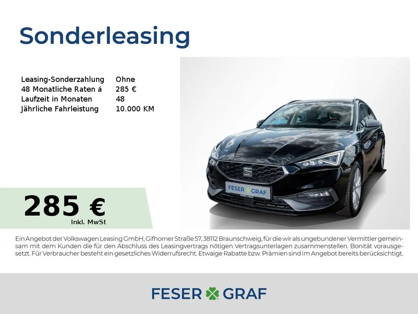 SEAT Leon SP 1,5eTSI DSG FR LED/ASSISTENZ XL/FULLLINK Schwarz - 1