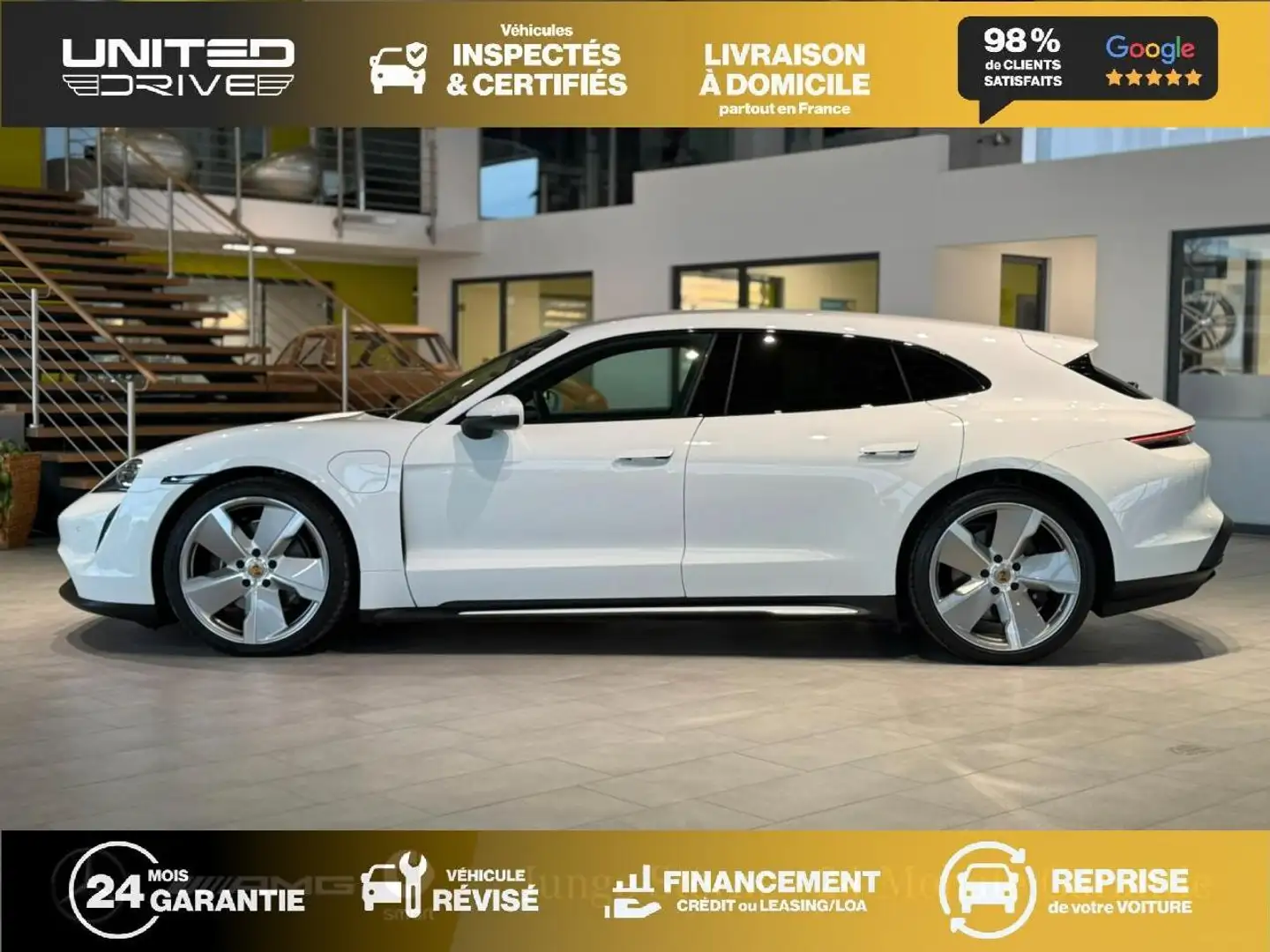 Porsche Taycan Taycan Sport Turismo Electric SPORT TURISMO BREAK . PHASE 1 Blanc - 2