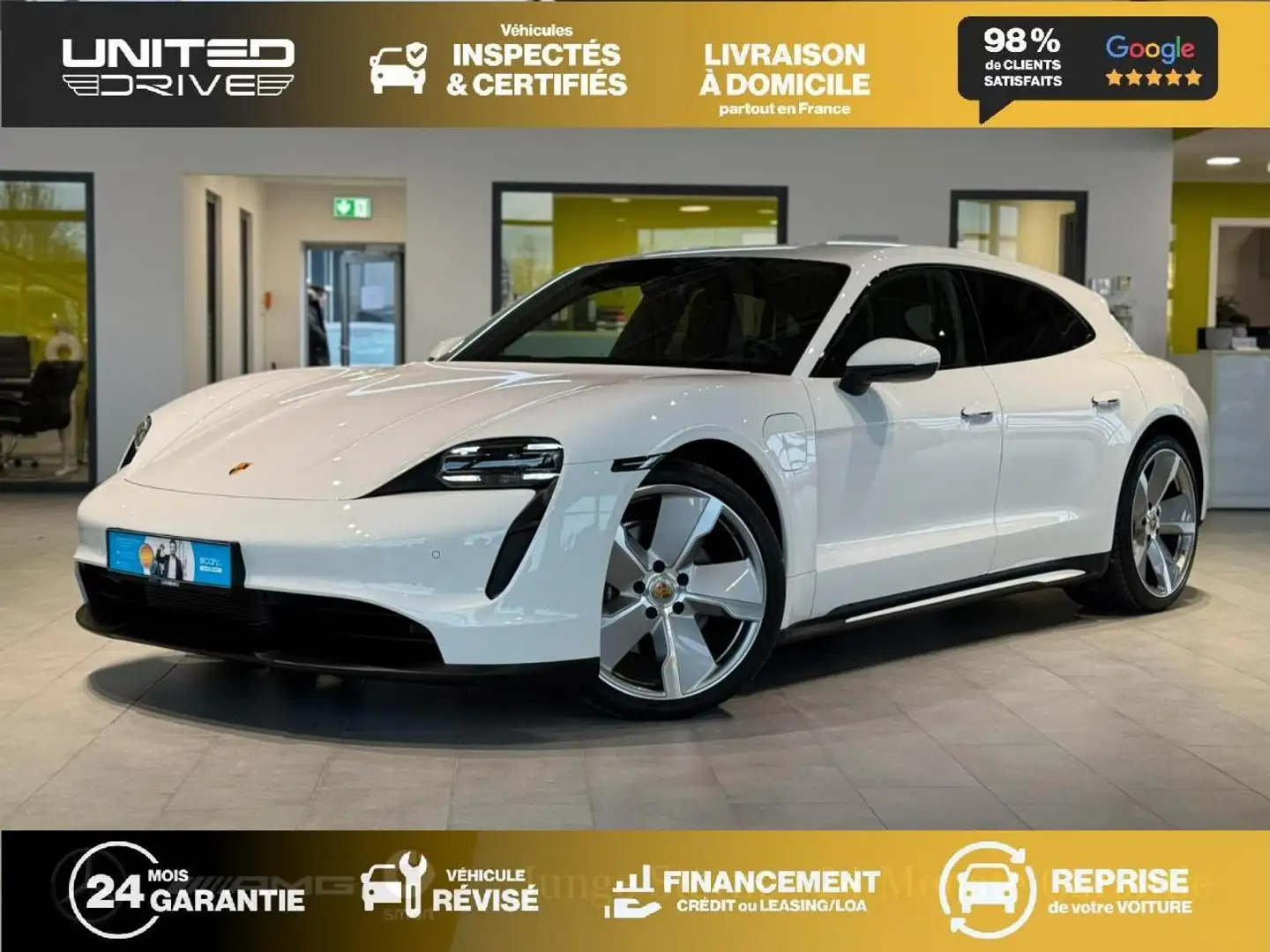Porsche Taycan Taycan Sport Turismo Electric SPORT TURISMO BREAK . PHASE 1 Blanc - 1