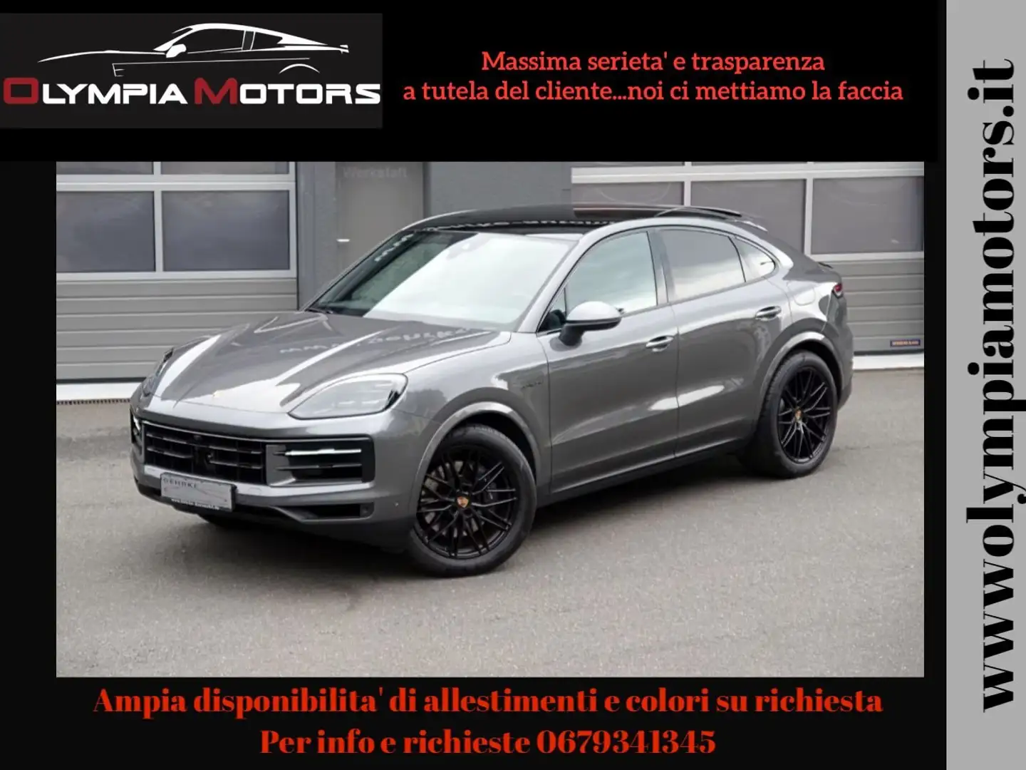 Porsche Cayenne COUPE E-HYBRID NAVI LED PANORAMA KAMERA PASM Grigio - 1