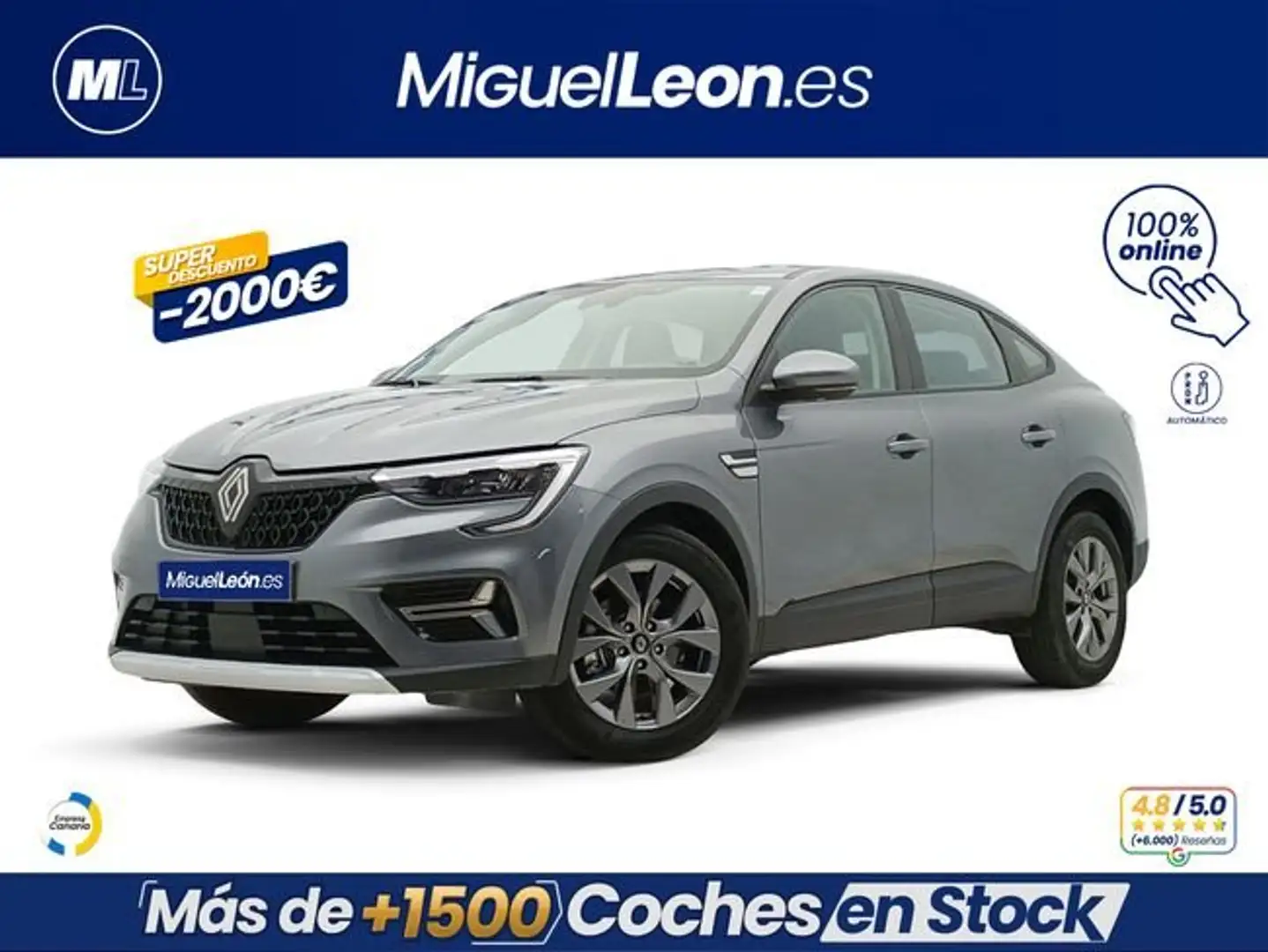 Renault Arkana Equilibre TCe 103kW(140CV) EDC mild hyb Gris - 1