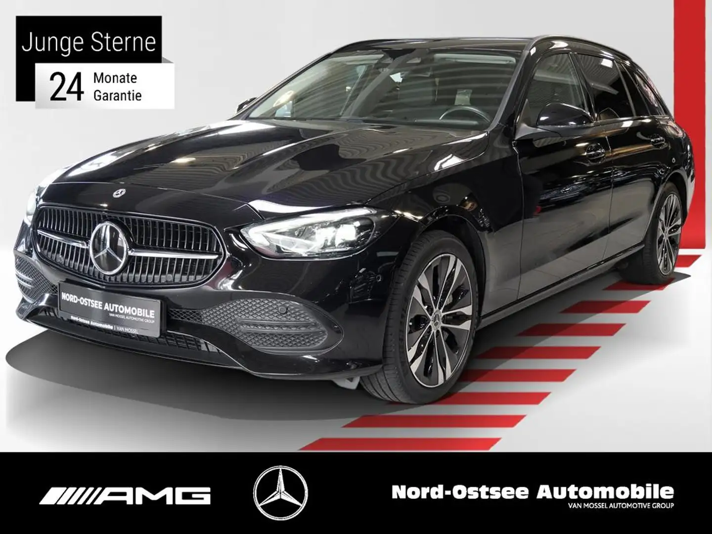 Mercedes-Benz C 300 e T AVANTGARDE KAMERA NIGHT AHK MBUX LED Nero - 1