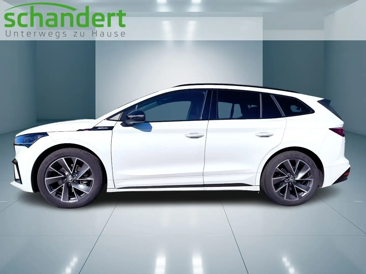 Skoda Enyaq 60 Sportline Matrix AHK Navi Klimaautomatik Weiß - 2