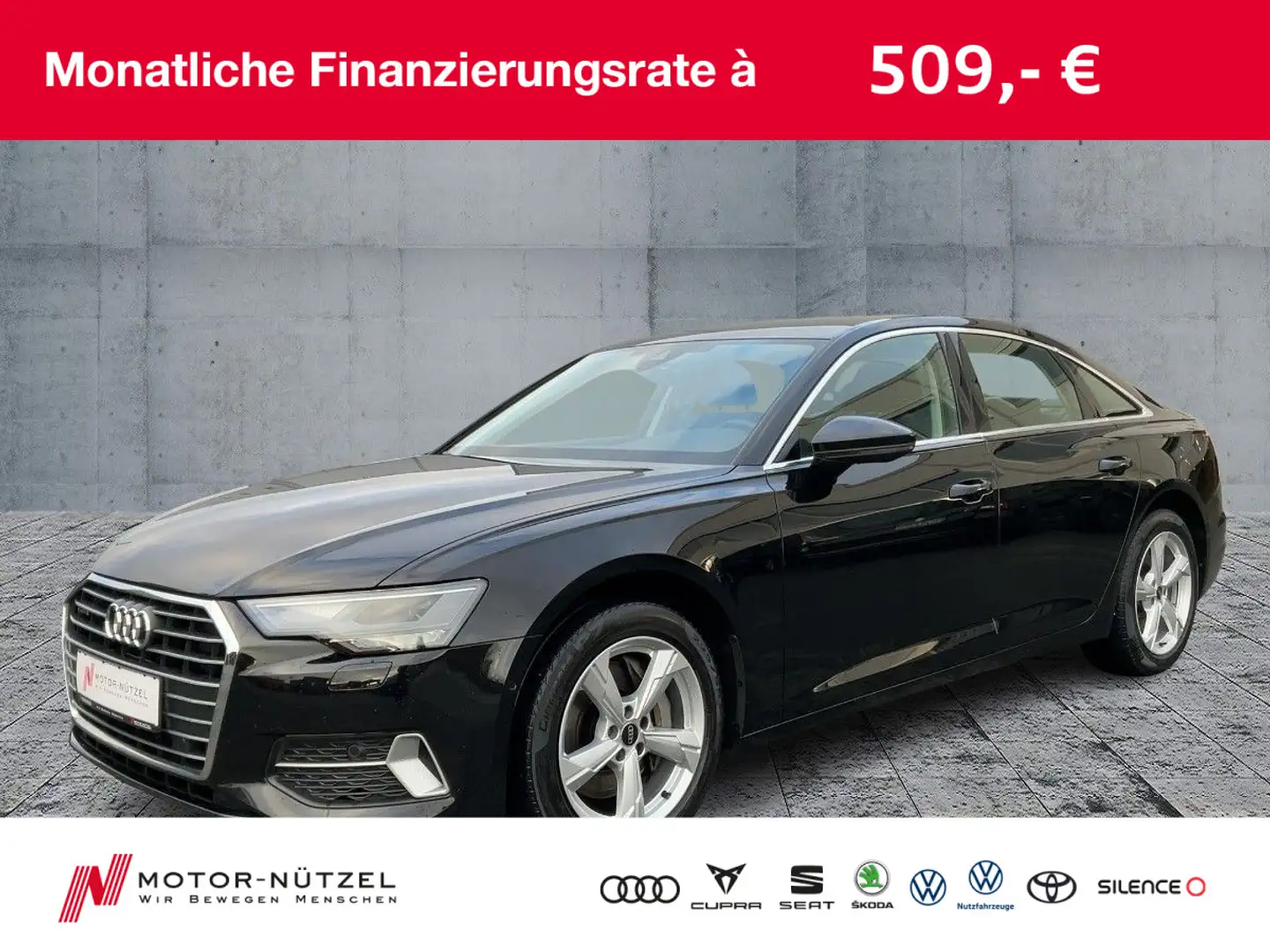 Audi A6 50 TDI QU SPORT LED+NAV+B&O+PDC+AHK Schwarz - 1