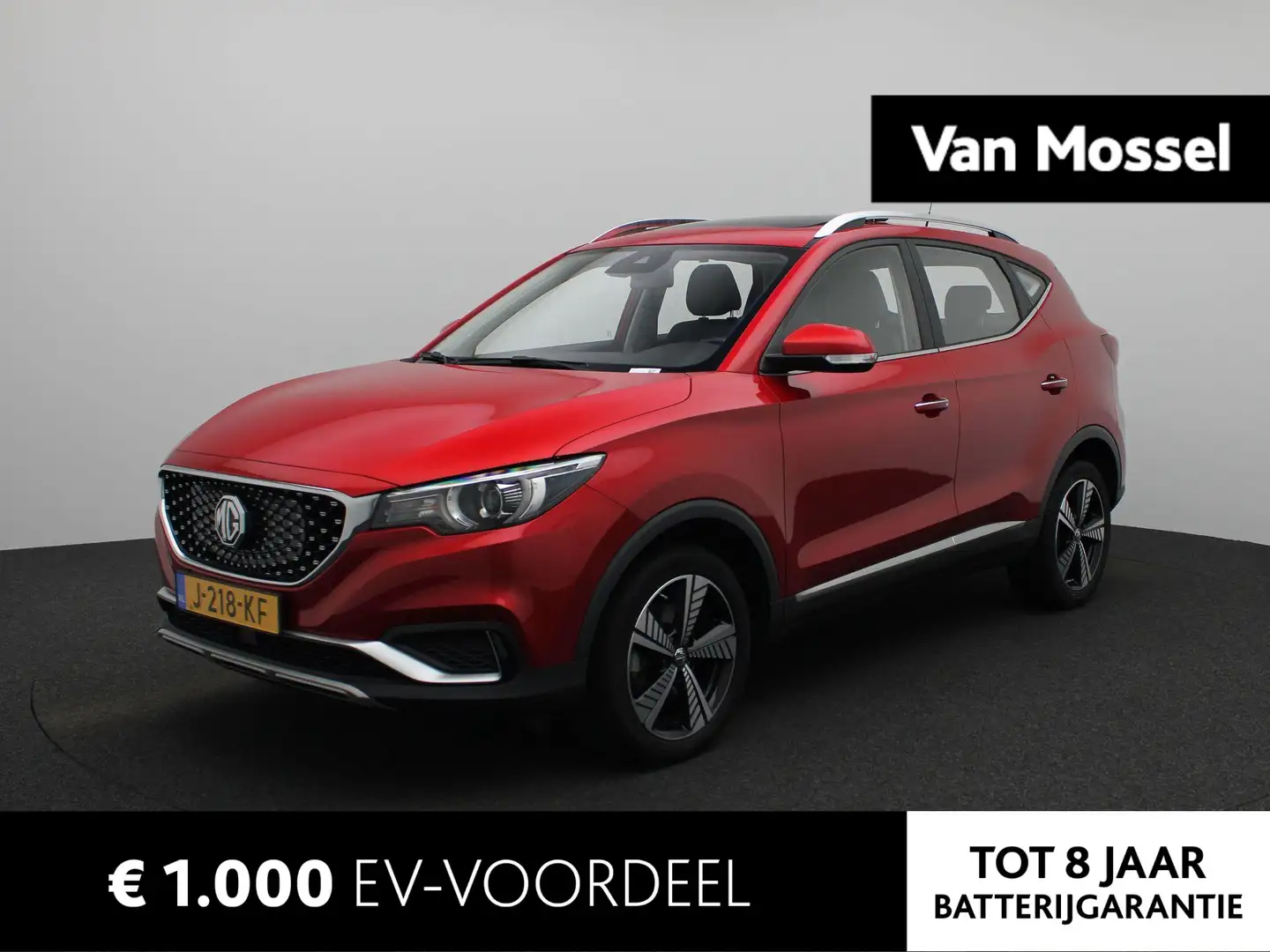 MG ZS MG EV Luxury 45 kWh Aut. | Panoramadak | Leder | N Rood - 1