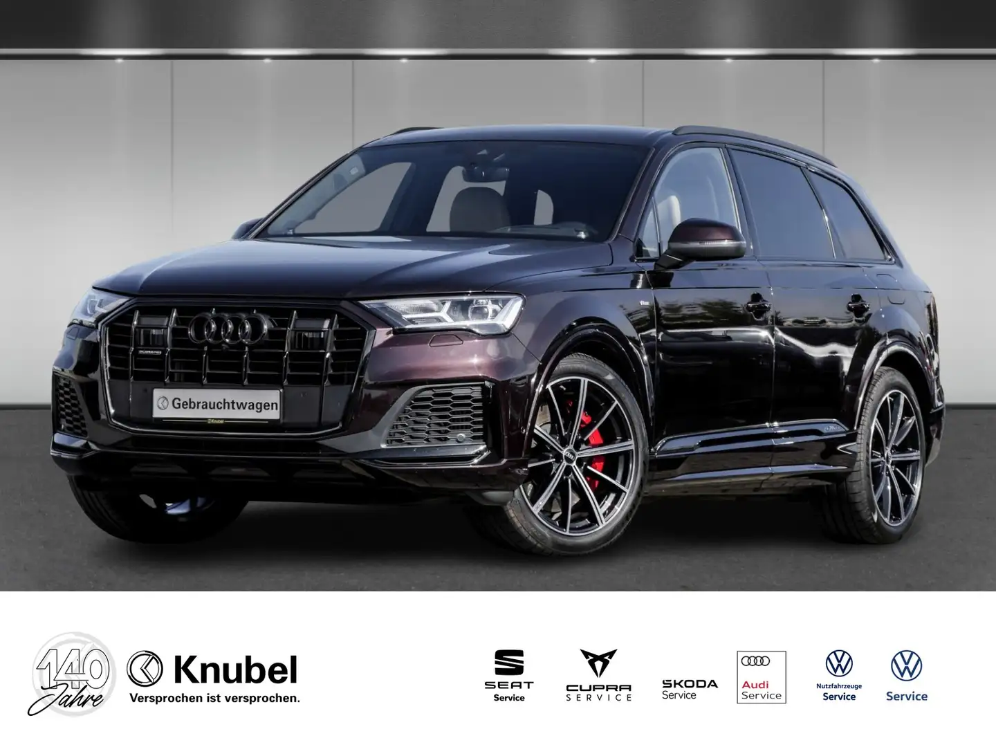 Audi Q7 S line 55 TFSI e AHK 360° HUD B&O Keyless Brun - 1