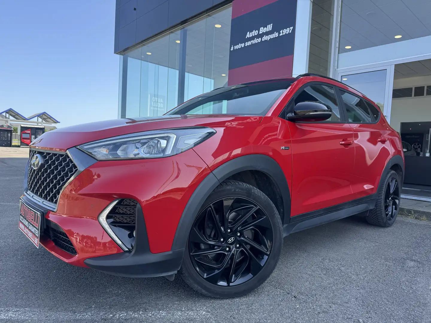 Hyundai TUCSON 1.6 CRDi*N-LINE**BOITE AUTO**NAVI**CAMERA**TOP !! Rood - 1