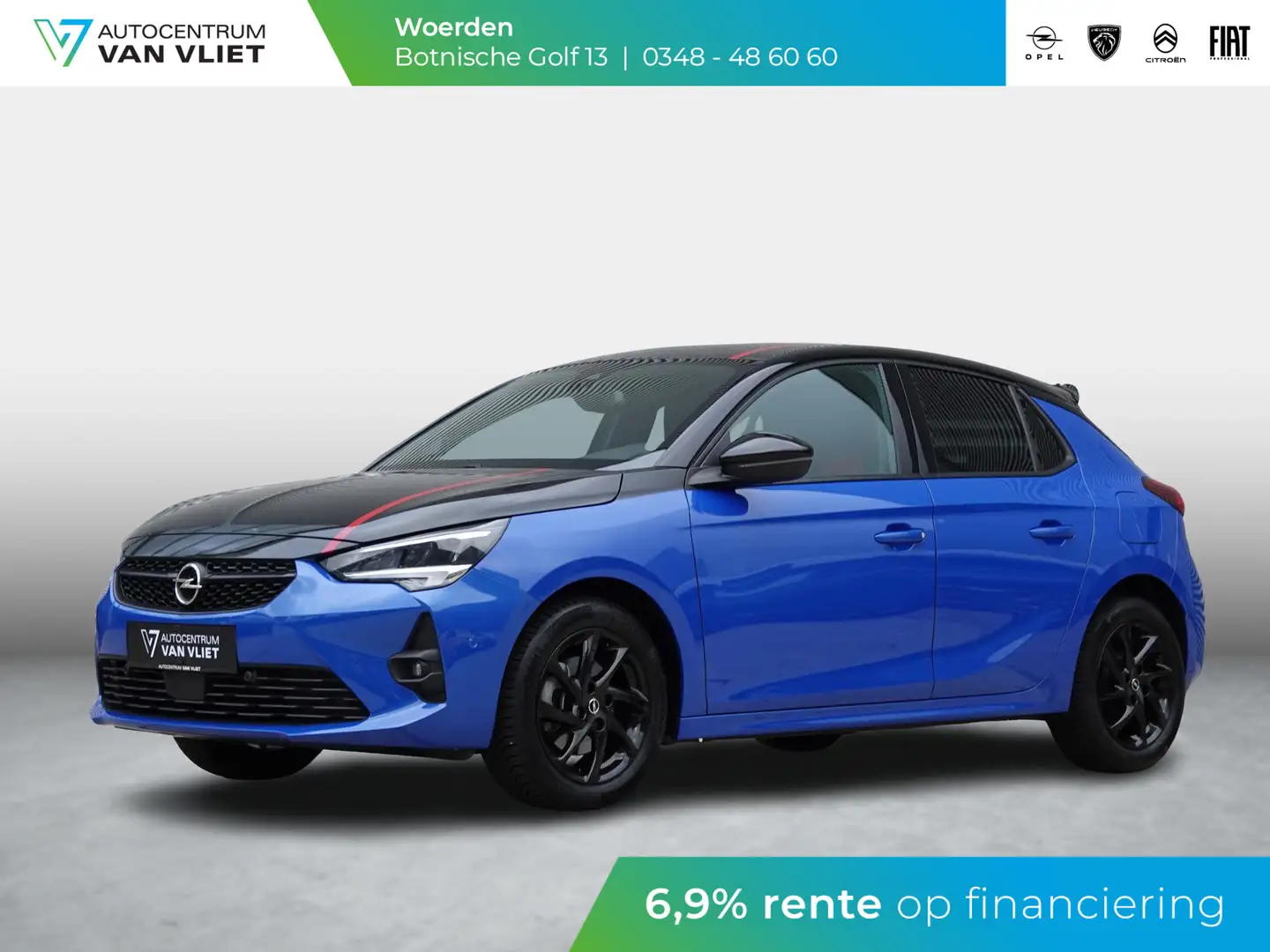 Opel Corsa 1.2 Turbo GS Line Afn. Trekhaak Blau - 1