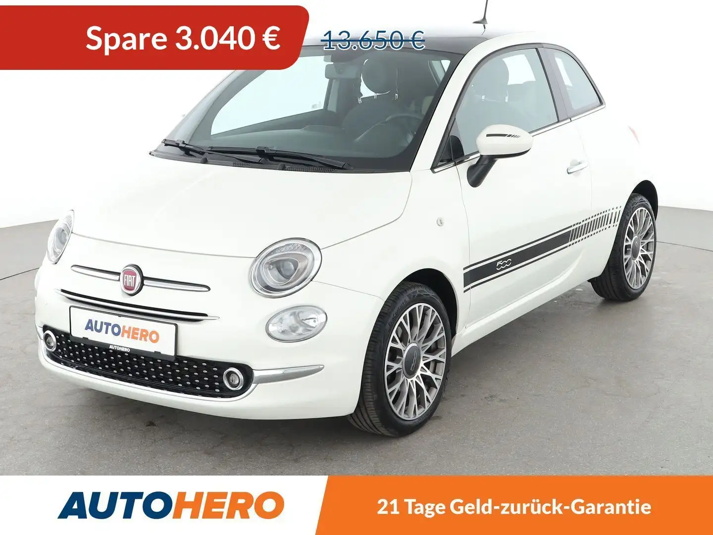 Fiat 500 1.0 Mild-Hybrid Star *TEMPO*ALU*PDC*KLIMA* Wit - 1
