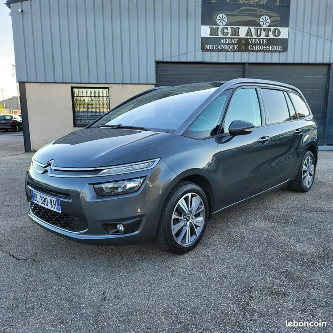 Citroen C4 Picasso grand 1.6 hdi 110 ch confort 7 places -camera de r Gris - 2