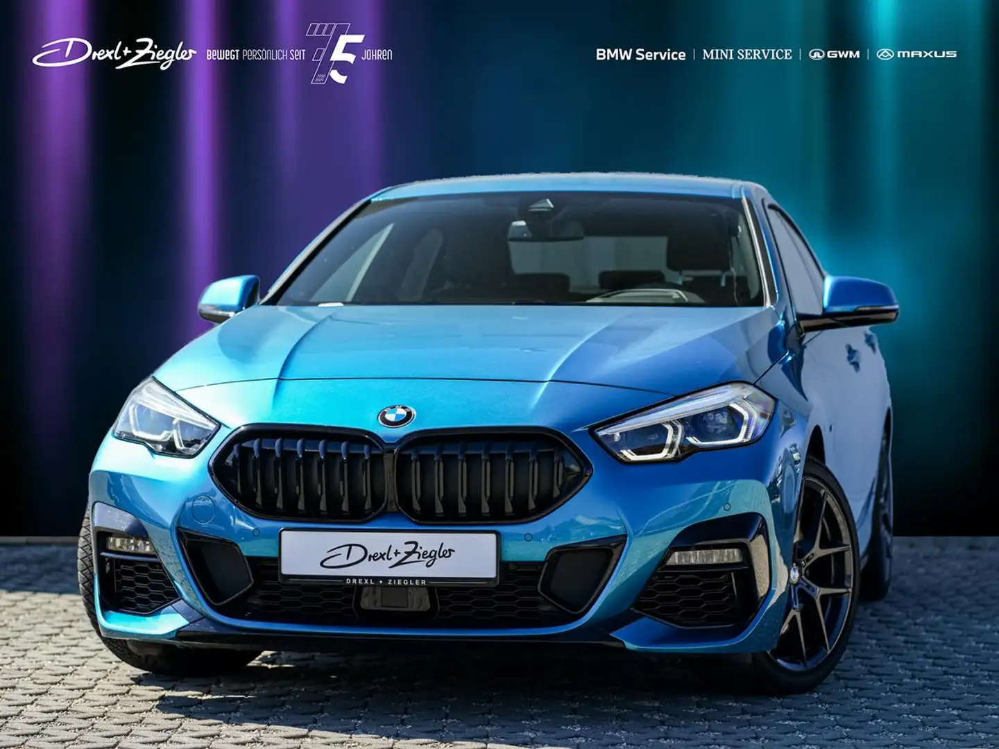 BMW 220 220i Gran Coupe M-Sport GSD ACC HuD H&K RFK KoZg Синій - 1