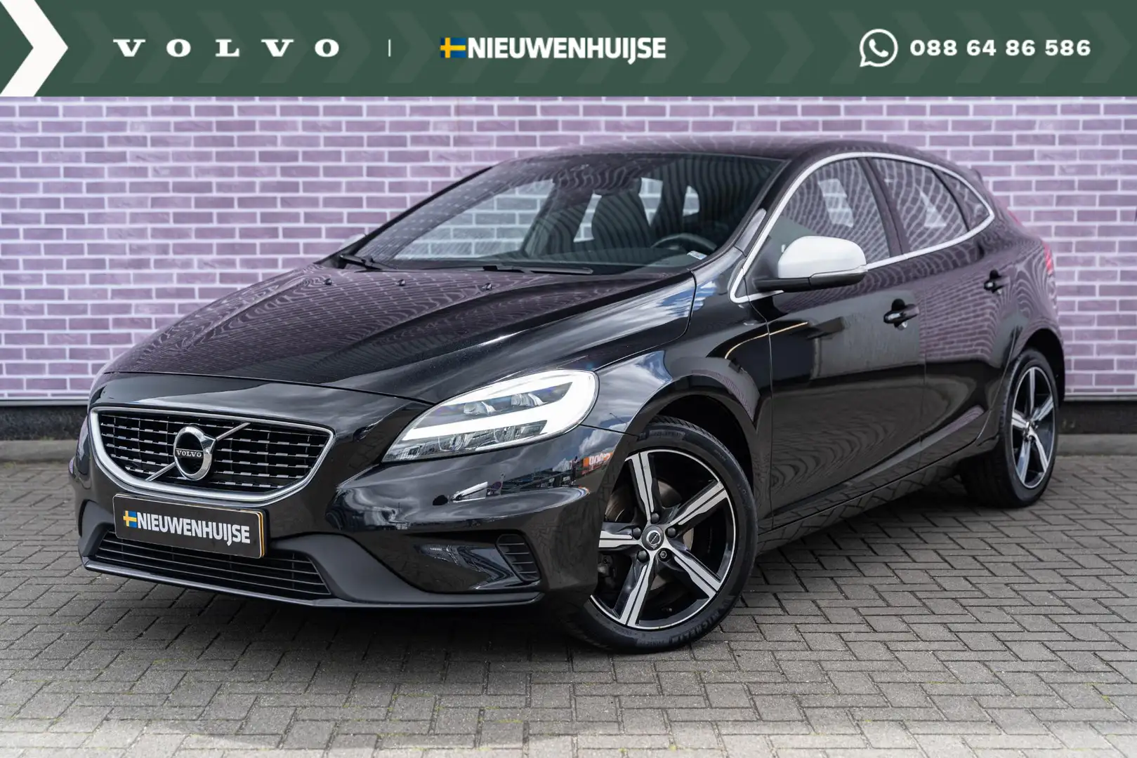 Volvo V40 T4 190pk R-Design | Navi | Stoelverwarming | Park Schwarz - 1