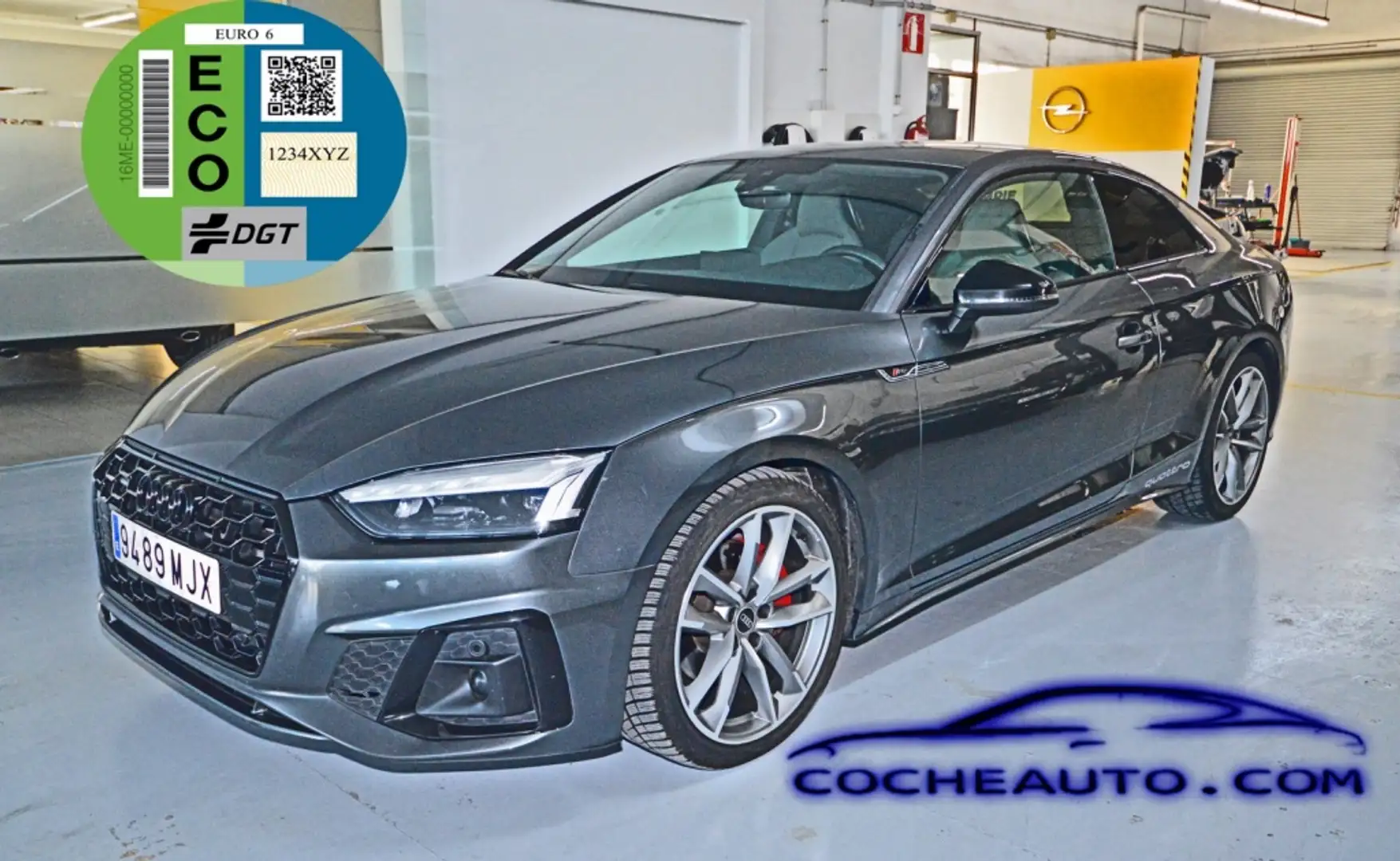 Audi A5 Coupé 40 TDI Black line quattro S tronic Gris - 1
