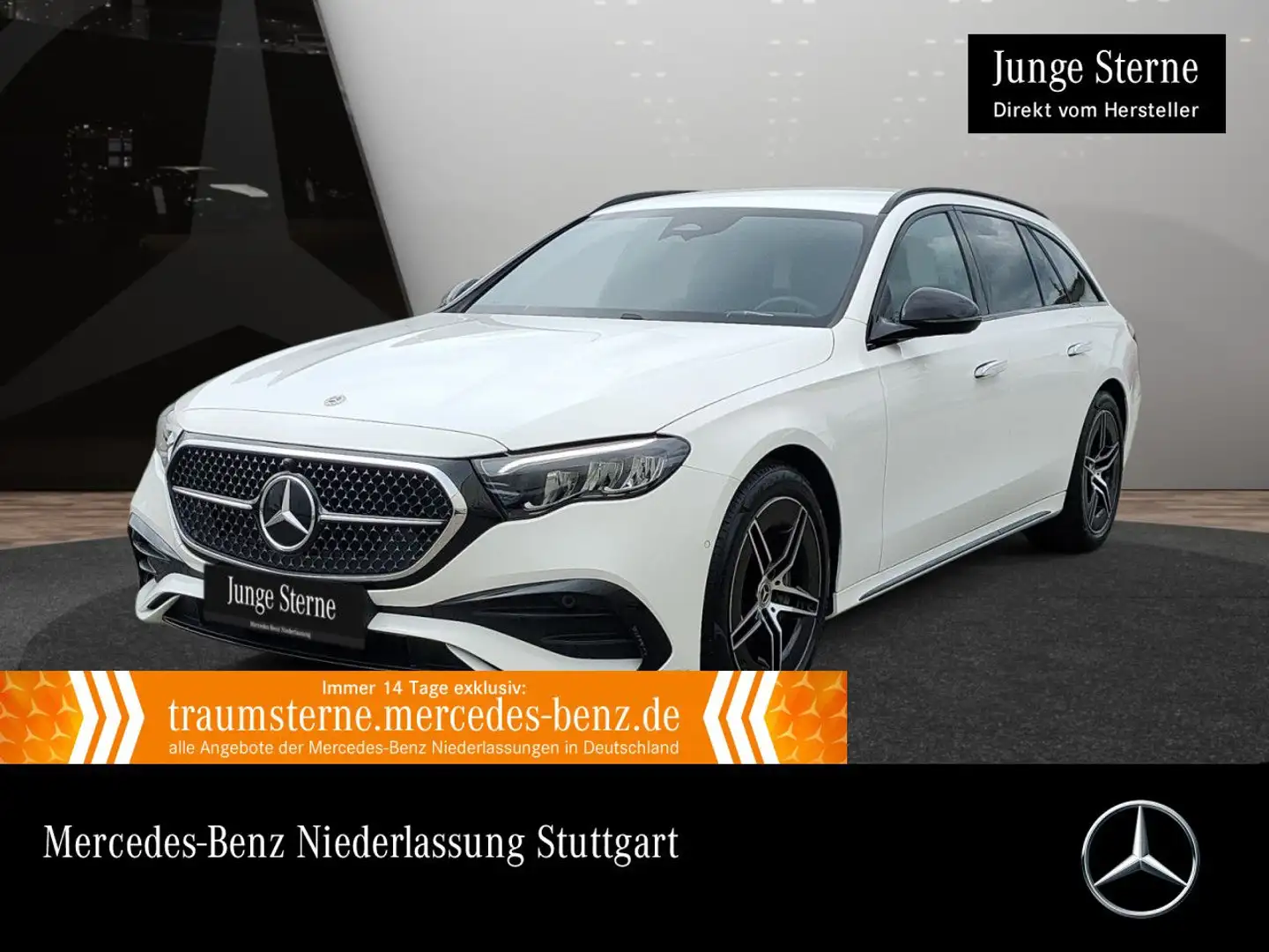 Mercedes-Benz E 200 T 4M AMG Distr. LED AHK Night Kamera PTS 9G Weiß - 1