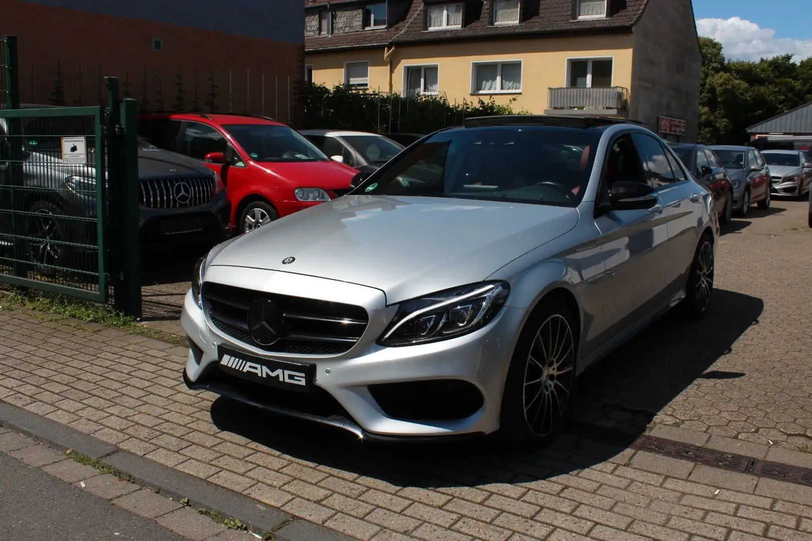 Mercedes-Benz C 250 C250 AMG/Head-up/Pano/Spurha/Distronic/Burmester Argent - 1
