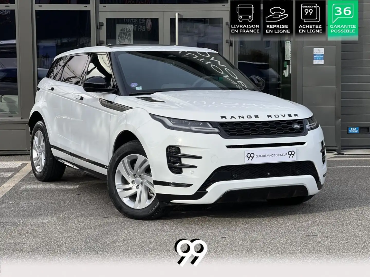 Land Rover Range Rover EVOQUE 1.5 P300e - BVA R-Dynamic S PHASE 1 Blanc - 1