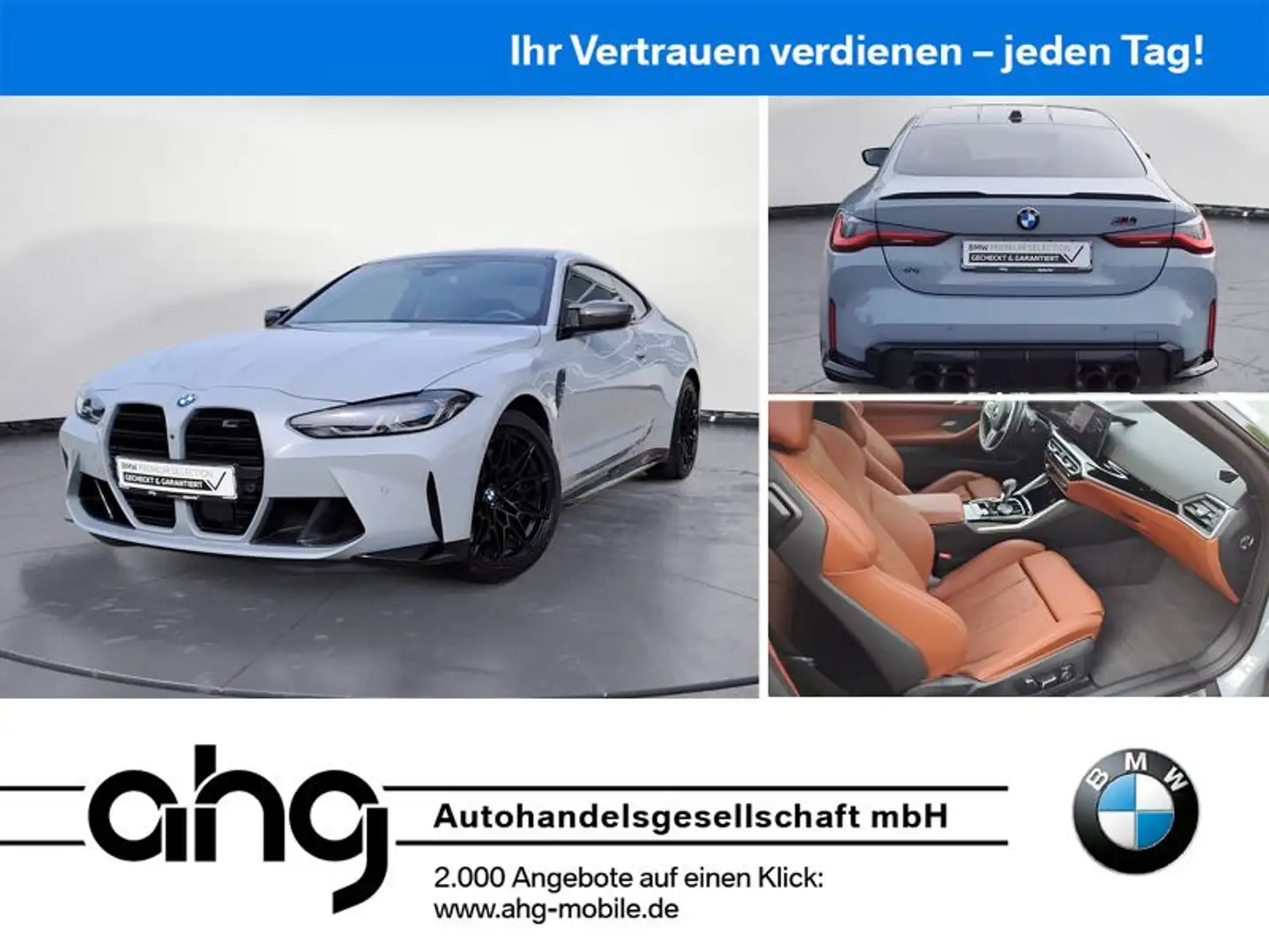BMW M4 Competition M xDrive ACC 360° HiFi Laser Grau - 1