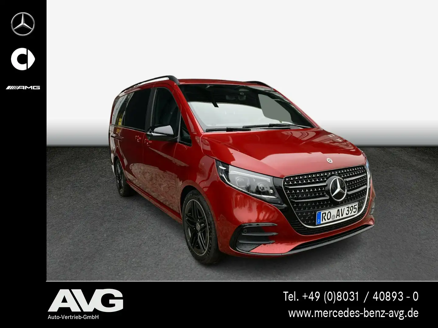 Mercedes-Benz V 300 V 300 d AVANTGARDE AMG Line Navi Burmester SHD Rot - 2