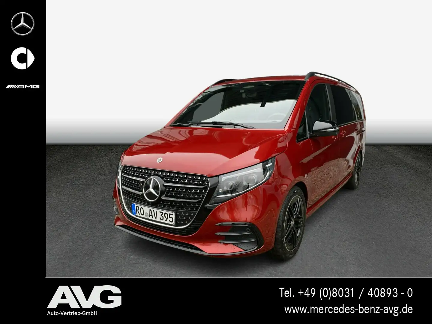 Mercedes-Benz V 300 V 300 d AVANTGARDE AMG Line Navi Burmester SHD Rot - 1