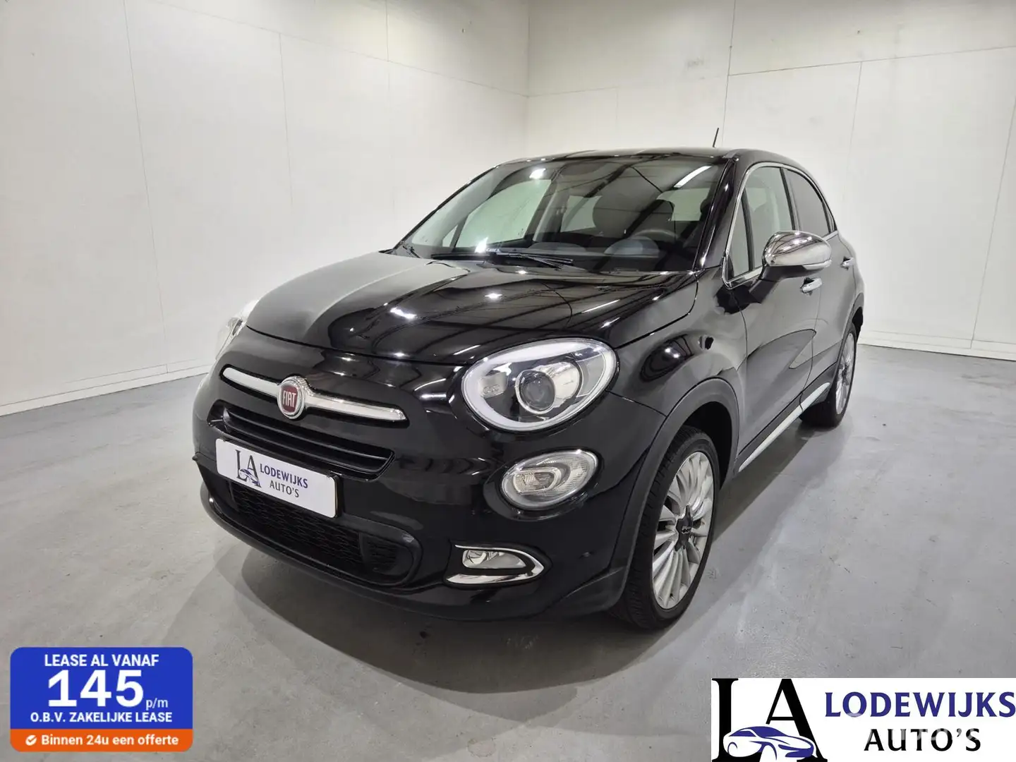 Fiat 500X 1.4 Turbo MultiAir Lounge Zwart - 1