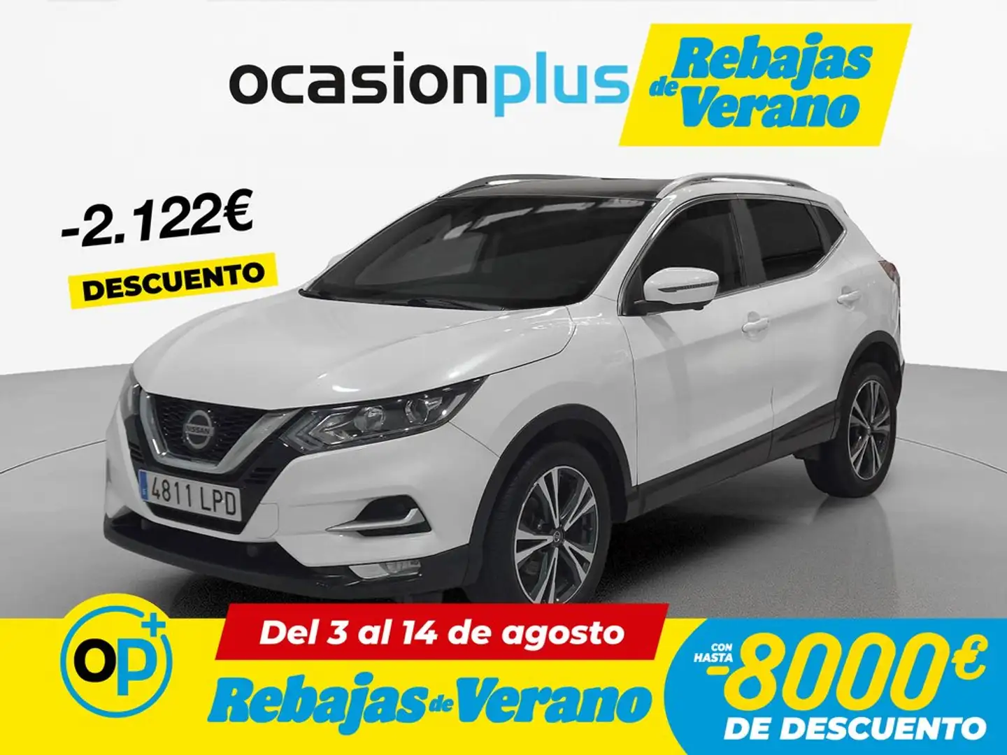 Nissan Qashqai 1.3 DIG-T N-Connecta 4x2 DCT 117kW Blanco - 1