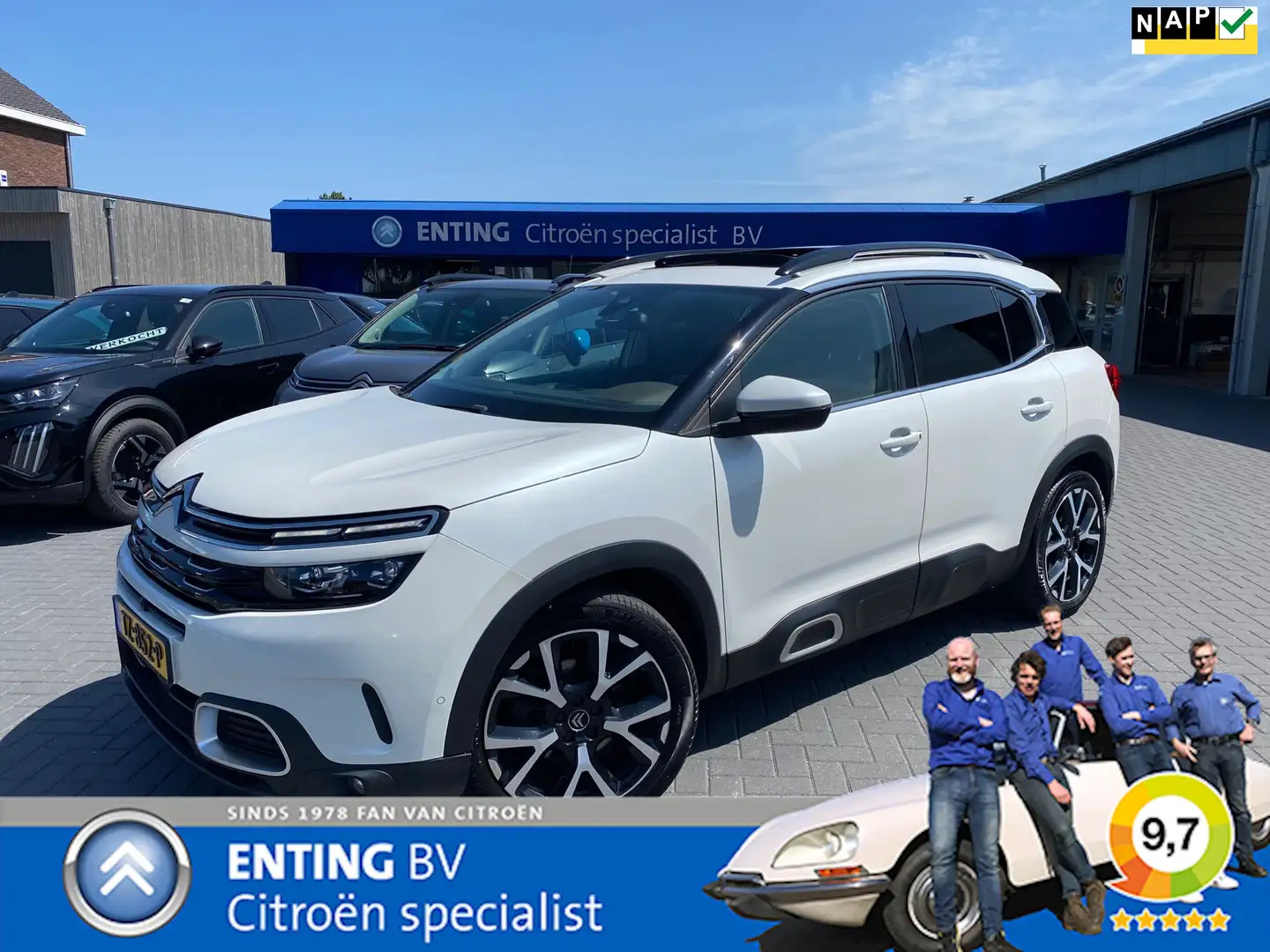 Citroen C5 Aircross 2.0 BlueHDI SHINE PACK SCHUIFDAK GEARBOX PROBLEM Blanc - 1