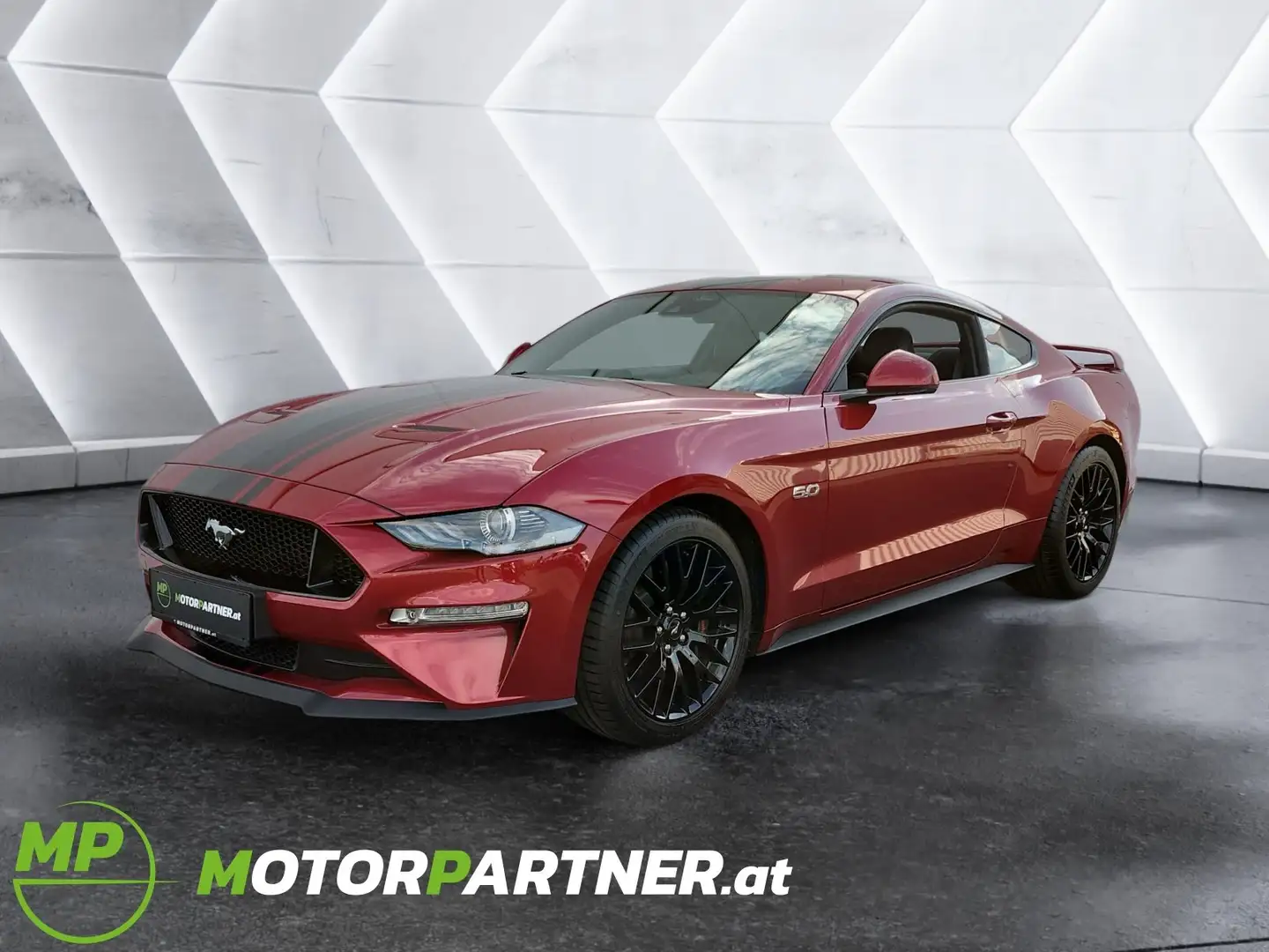 Ford Mustang 5,0 V8 GT Coupe SCHALTUNG Rouge - 1