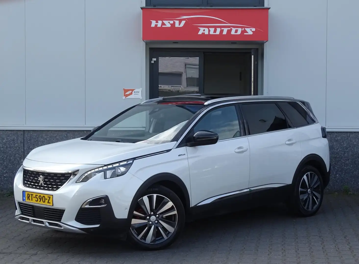 Peugeot 5008 1.2 PureTech GT-Line 7p navi LEER org NL Wit - 1