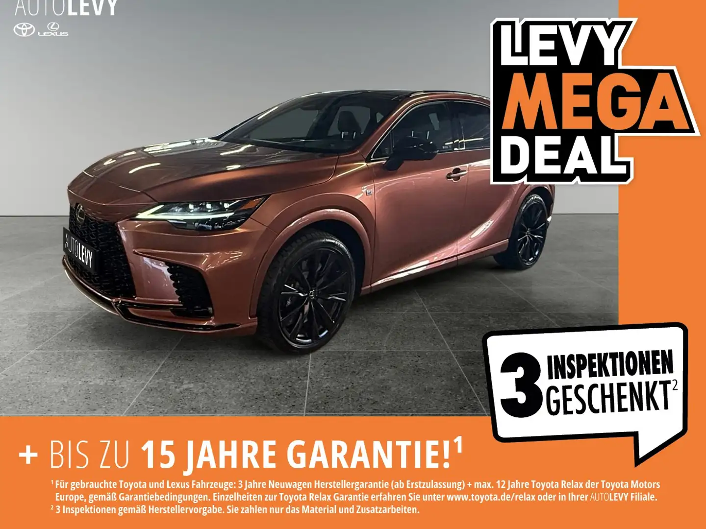 Lexus RX 500h F-Sport +Pano+Leder+4x4+LED+Kamera+ Braun - 1