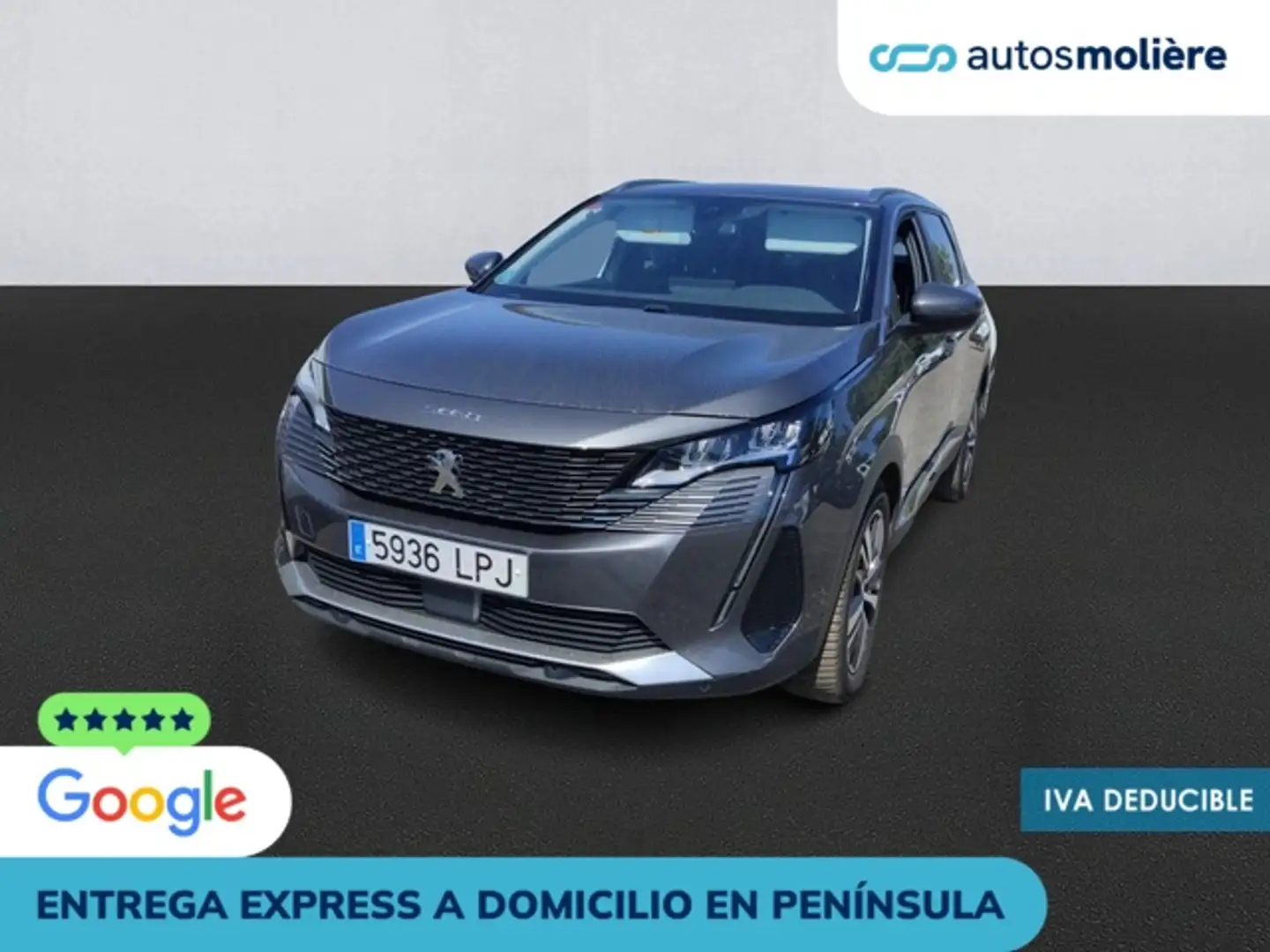 Peugeot 5008 1.6 BlueHDI Allure 7 pl. 120 Gris - 1