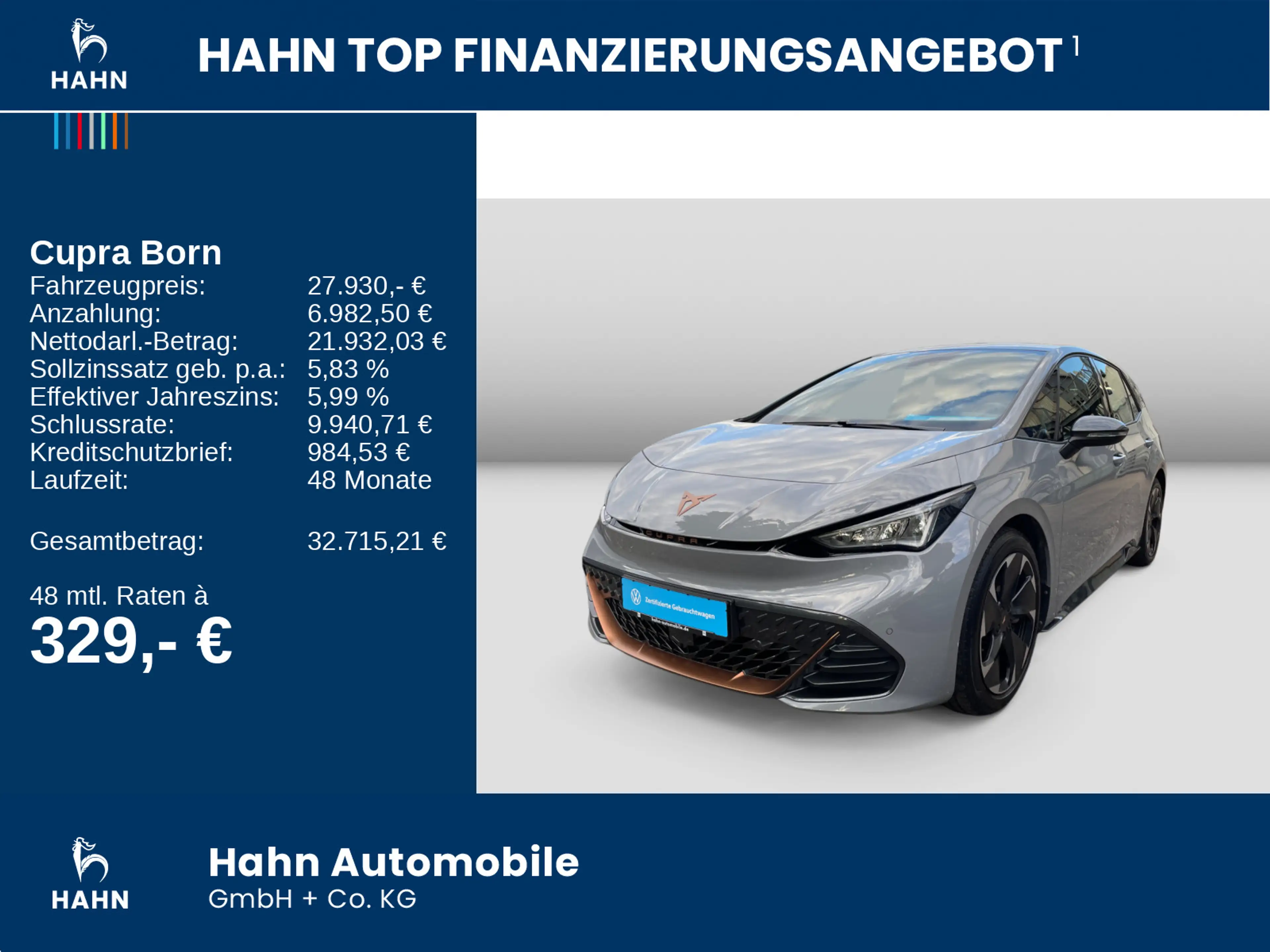 CUPRA Born 170 eBoost Navi LED ACC Cam PDC SHZ App 19" — photo 2