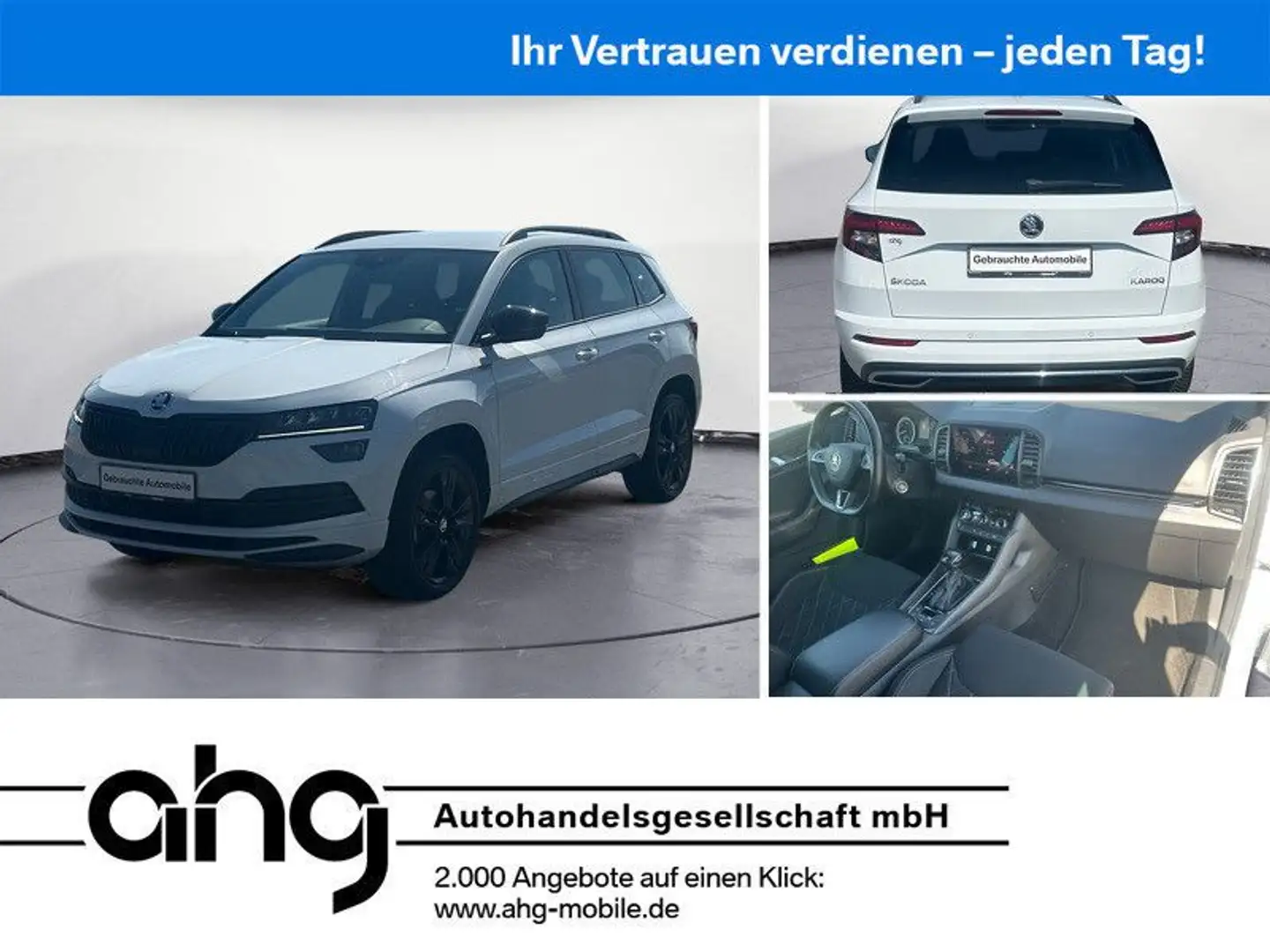 Skoda Karoq 1.5 TSI ACT DSG Ambition Tempom.aktiv Blue Weiß - 1