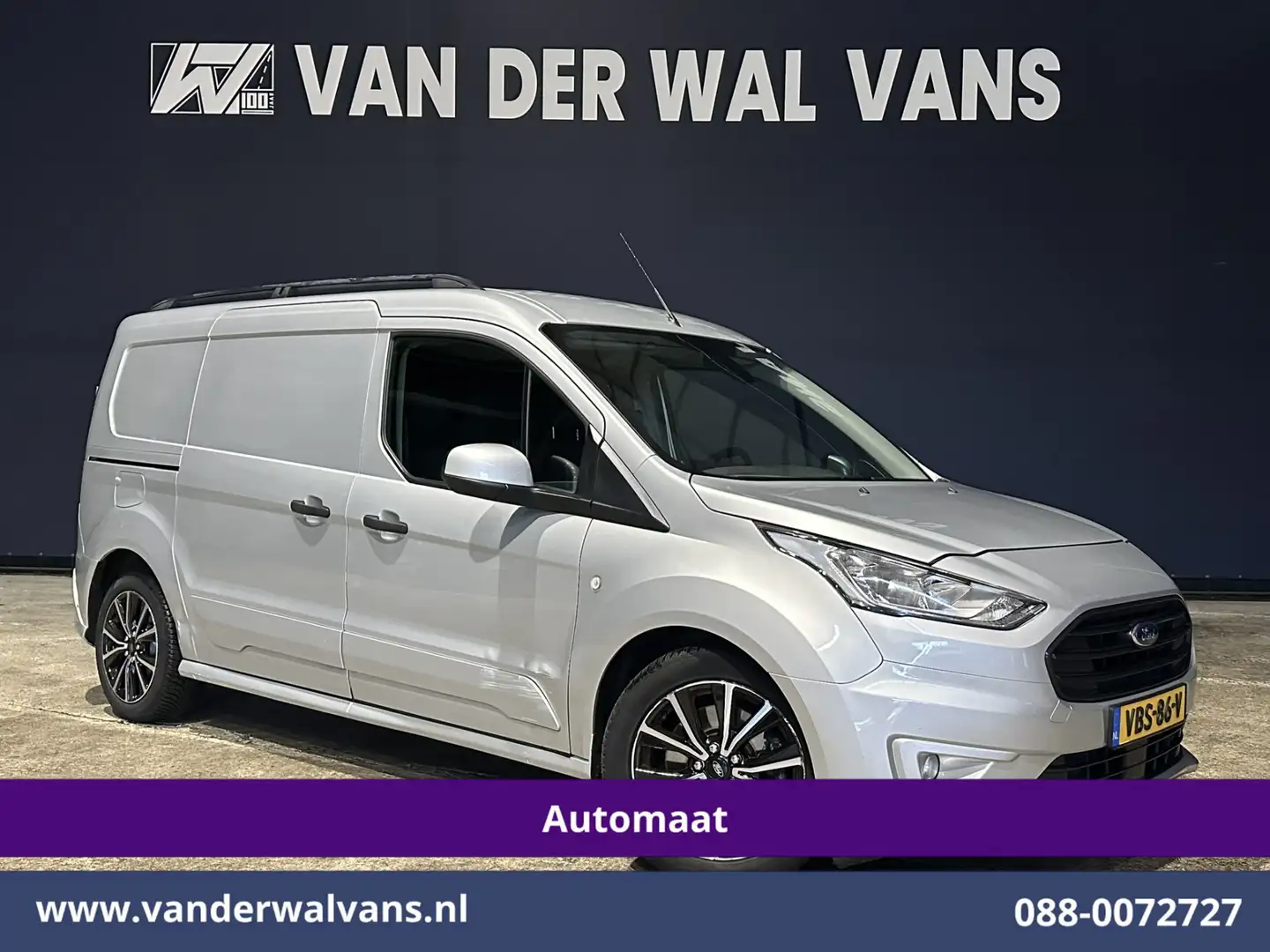 Ford Transit Connect 1.5 EcoBlue 120pk Automaat L2H1 Euro6 Airco | 3-Zi Argent - 1