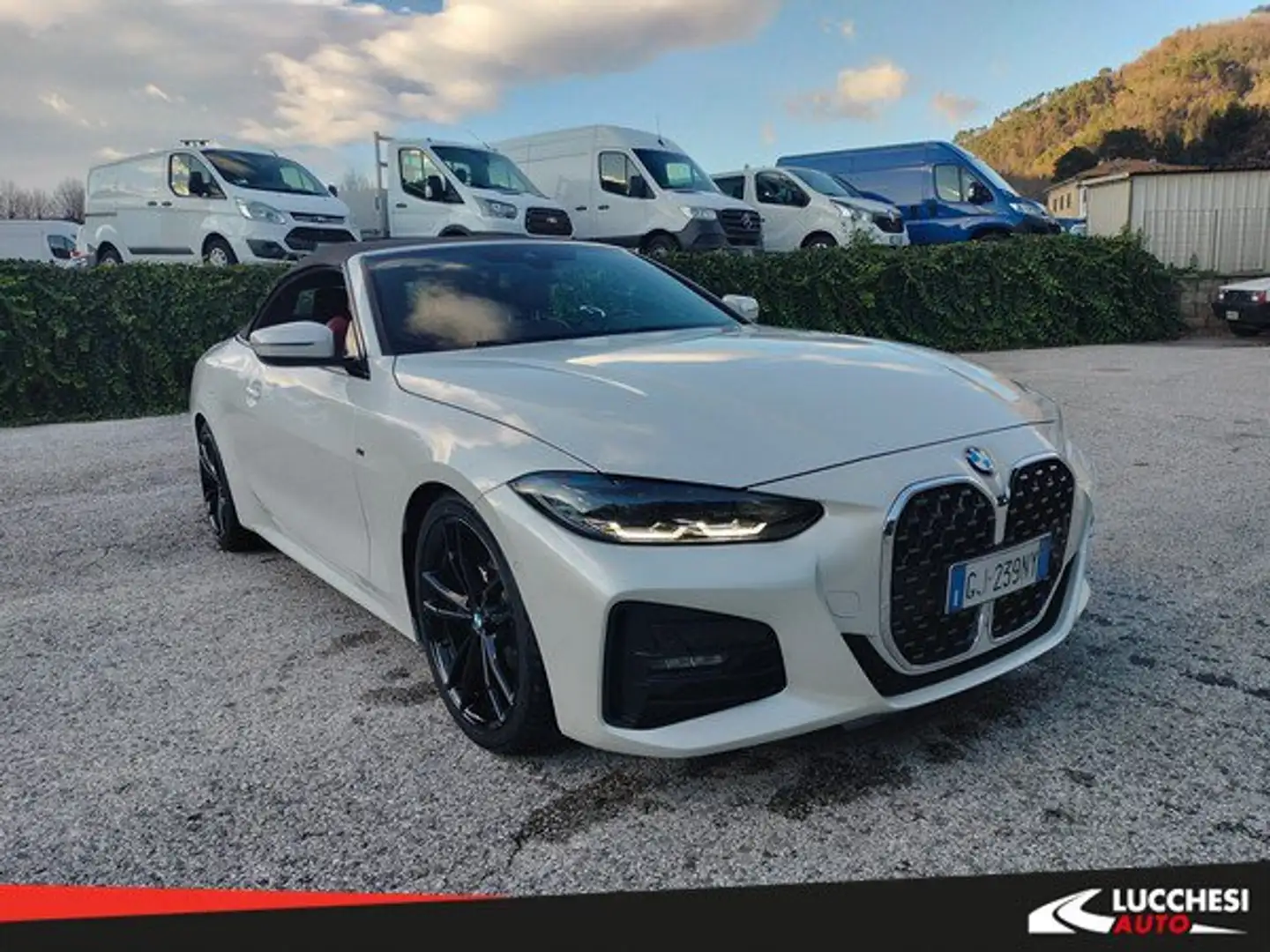 BMW 420 420d 48V Cabrio Msport Bianco - 1