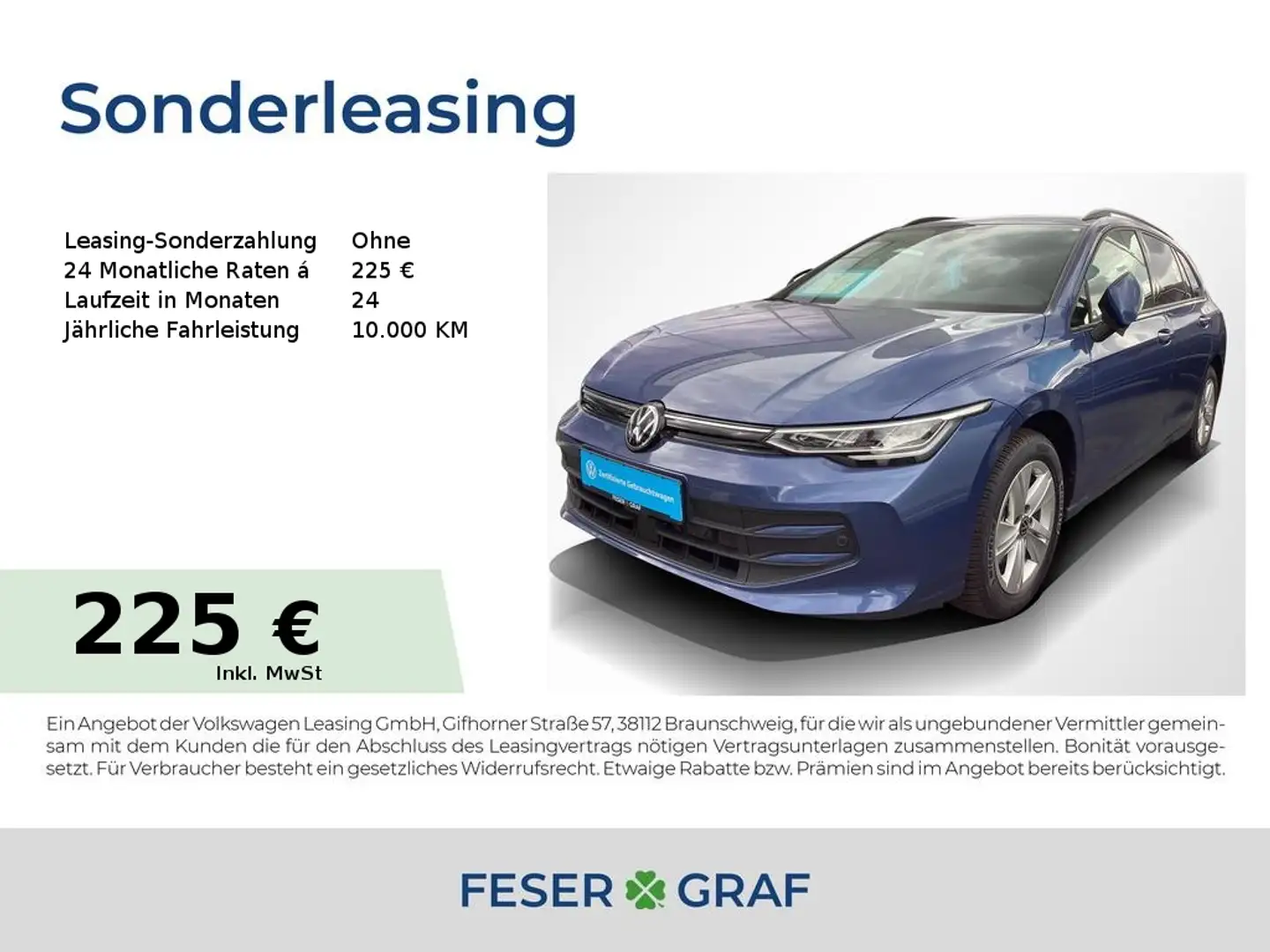 Volkswagen Golf VIII Var. LIFE 1.5eTSI DSG AHK Navi ACC 16" Blau - 1