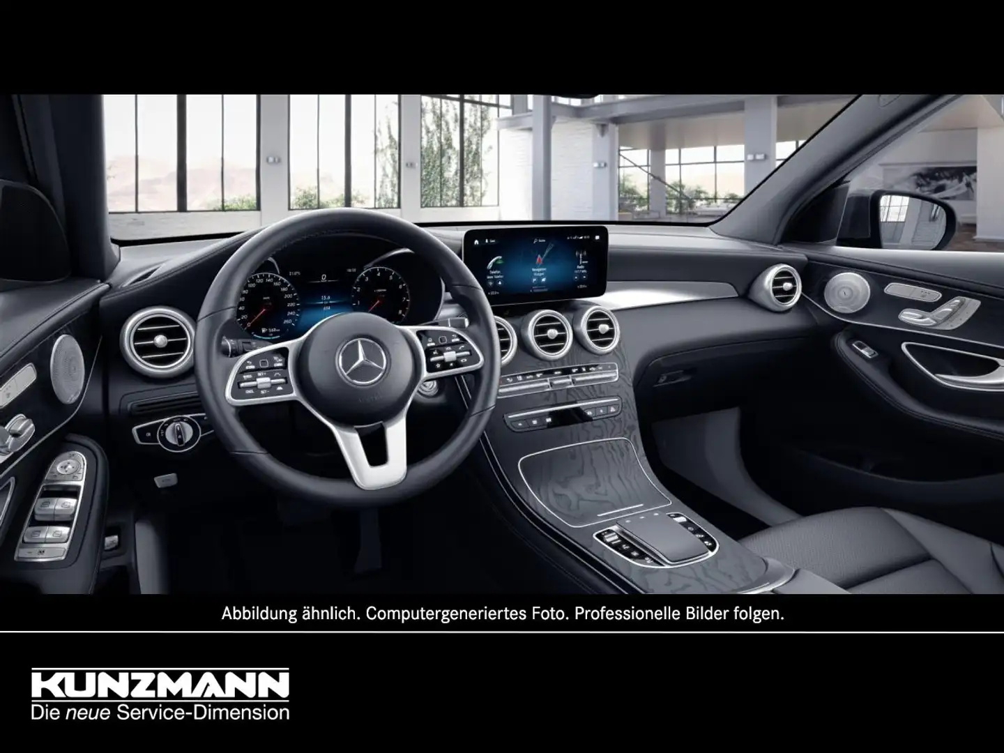 Mercedes-Benz GLC 300 de 4M AMG Distronic Burmester AHK Kamera Grau - 2