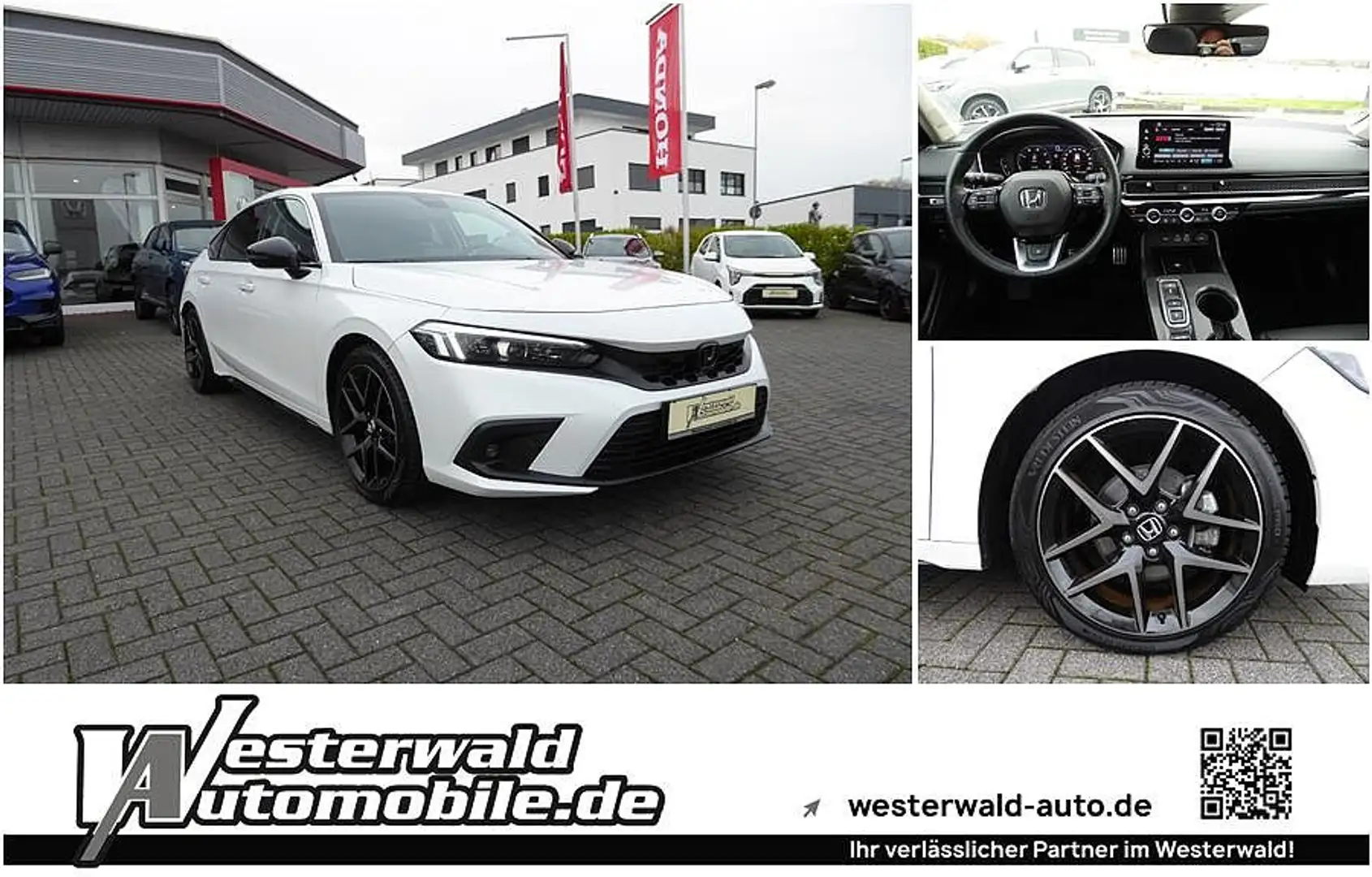Honda Civic e:HEV 2.0 i-MMD Hybrid Advance / AHK / Sport-Paket Weiß - 1