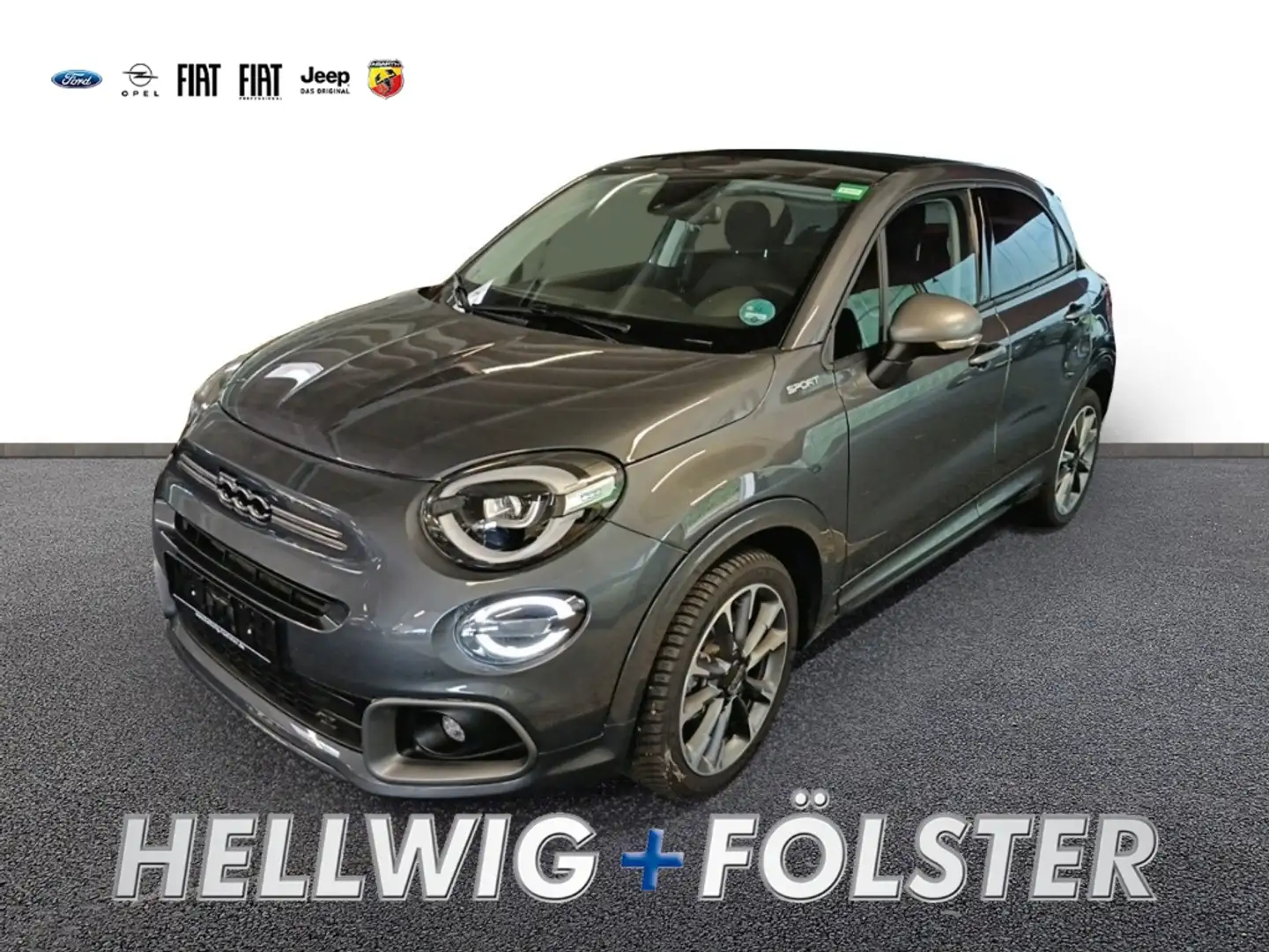 Fiat 500X Dolcevita Sport 1.5 GSE Faltdach Leder Grau - 1