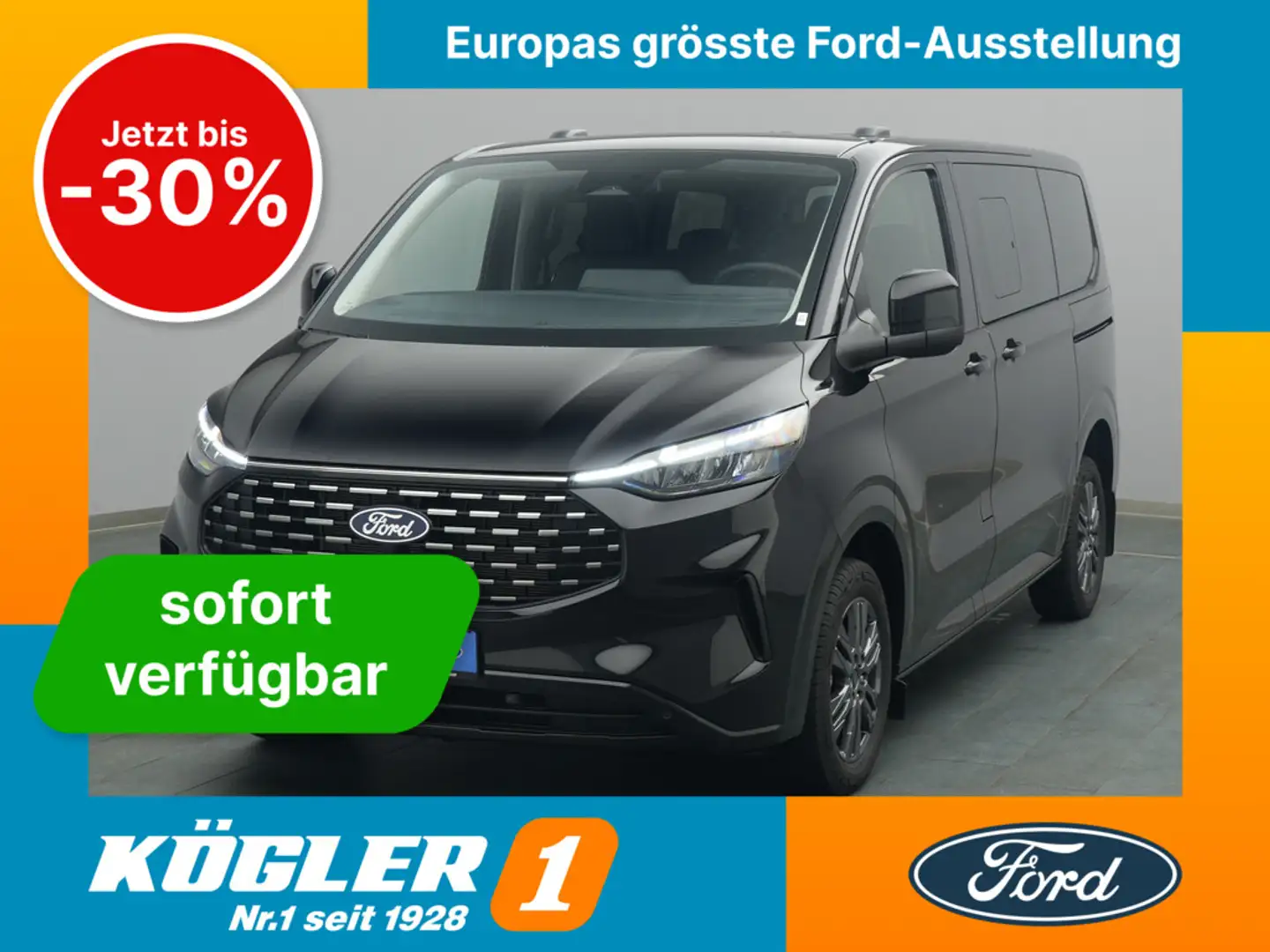 Ford Tourneo Custom 320 L1 Titanium 170PS Aut. Schwarz - 1