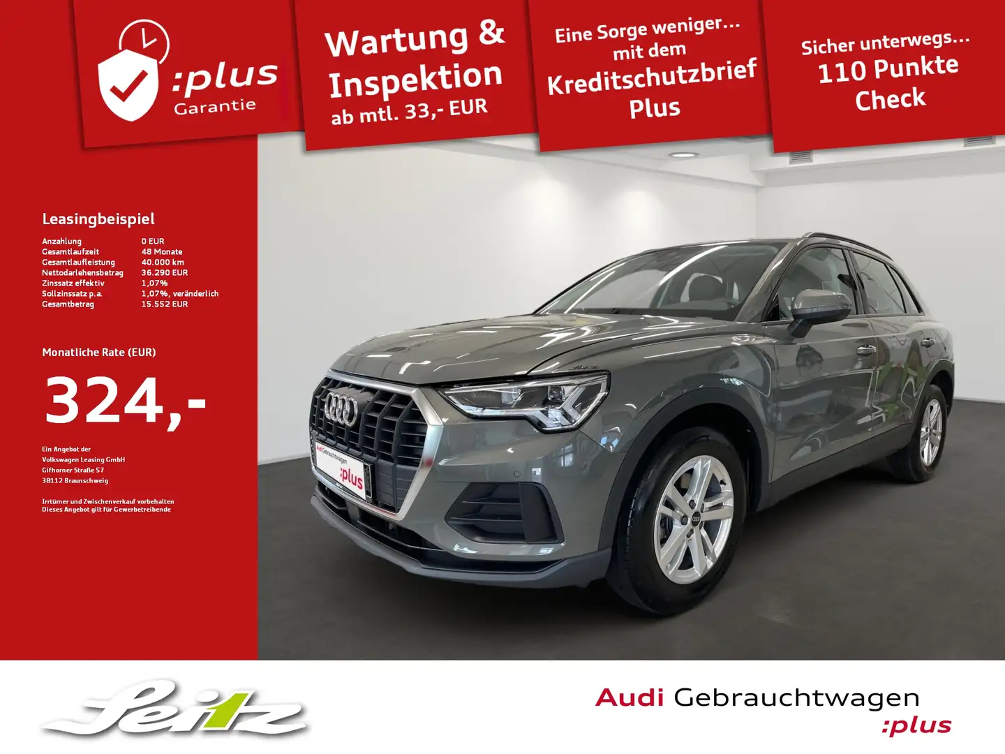 Audi Q3 35 TDI *LED*PDC*NAVI*SITZH* Grigio - 1