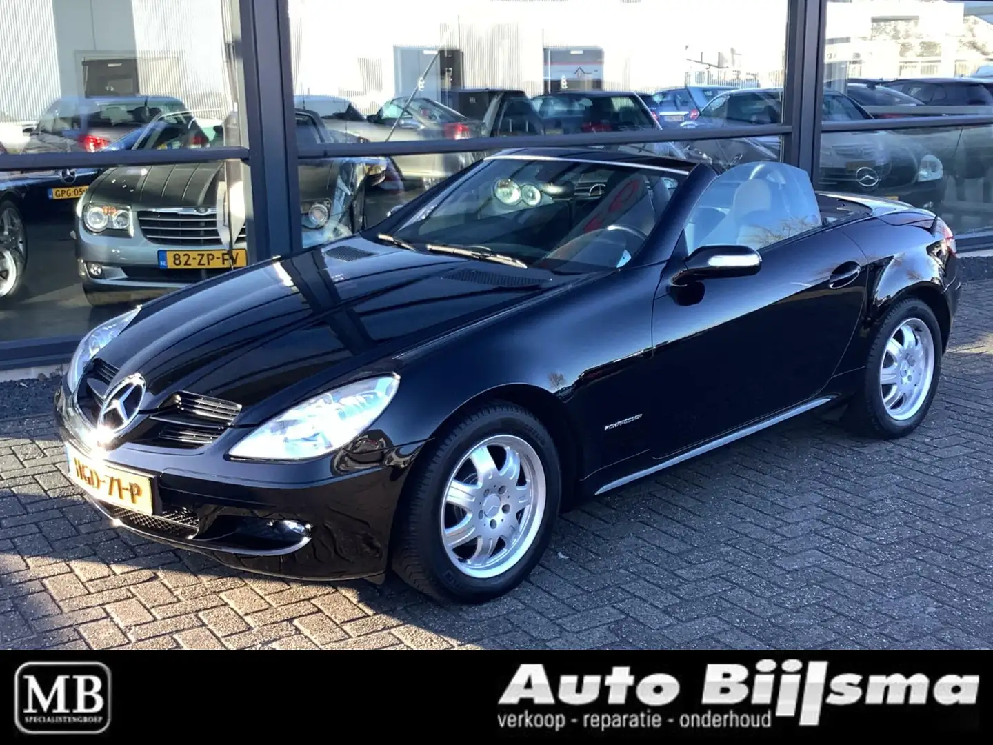 Mercedes-Benz SLK 200 K. Cruise control, airco, stoelverwarming Czarny - 1