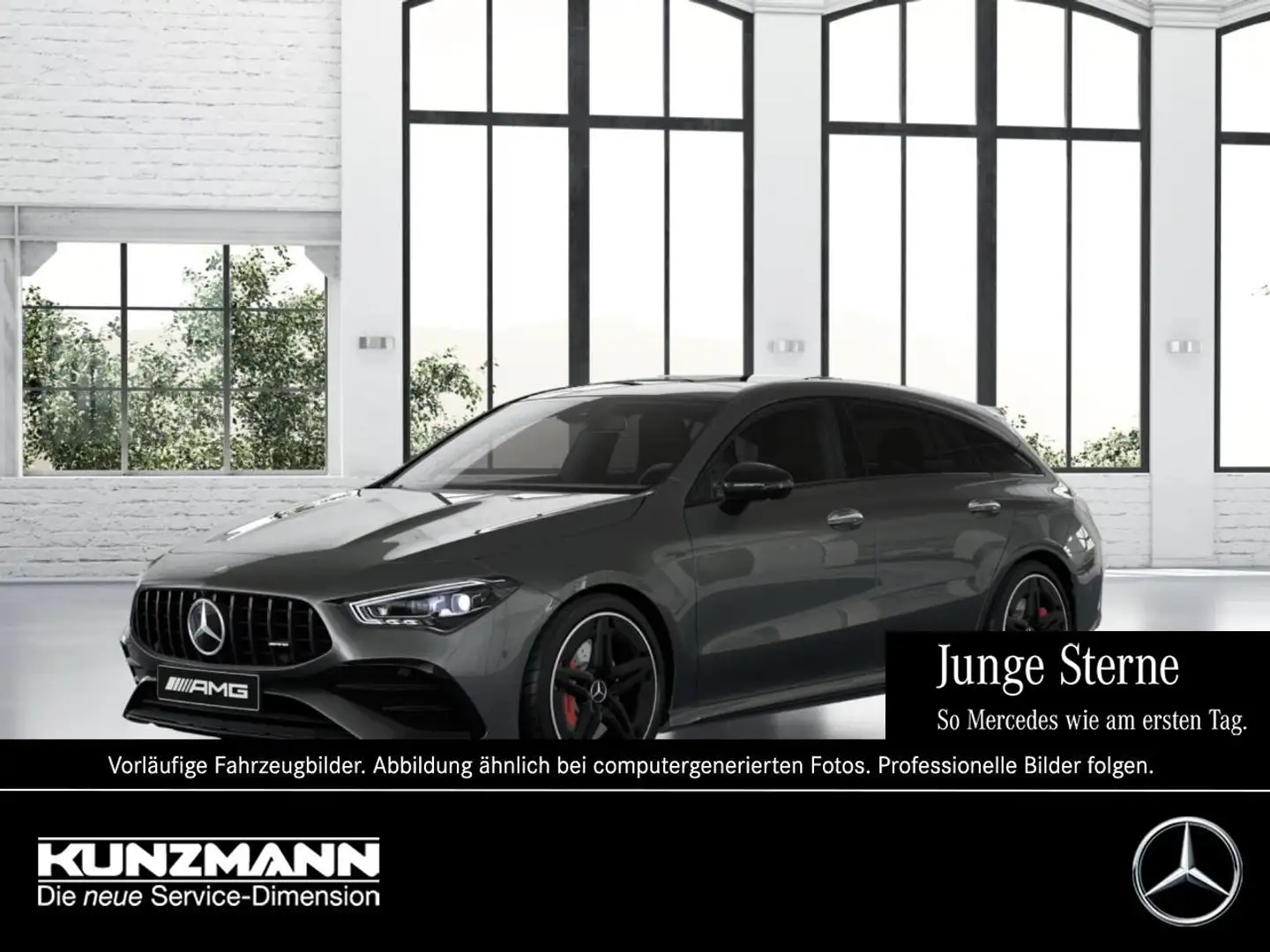 Mercedes-Benz CLA 35 AMG 4M SB Night Panorama 360° Burmester Grau - 1